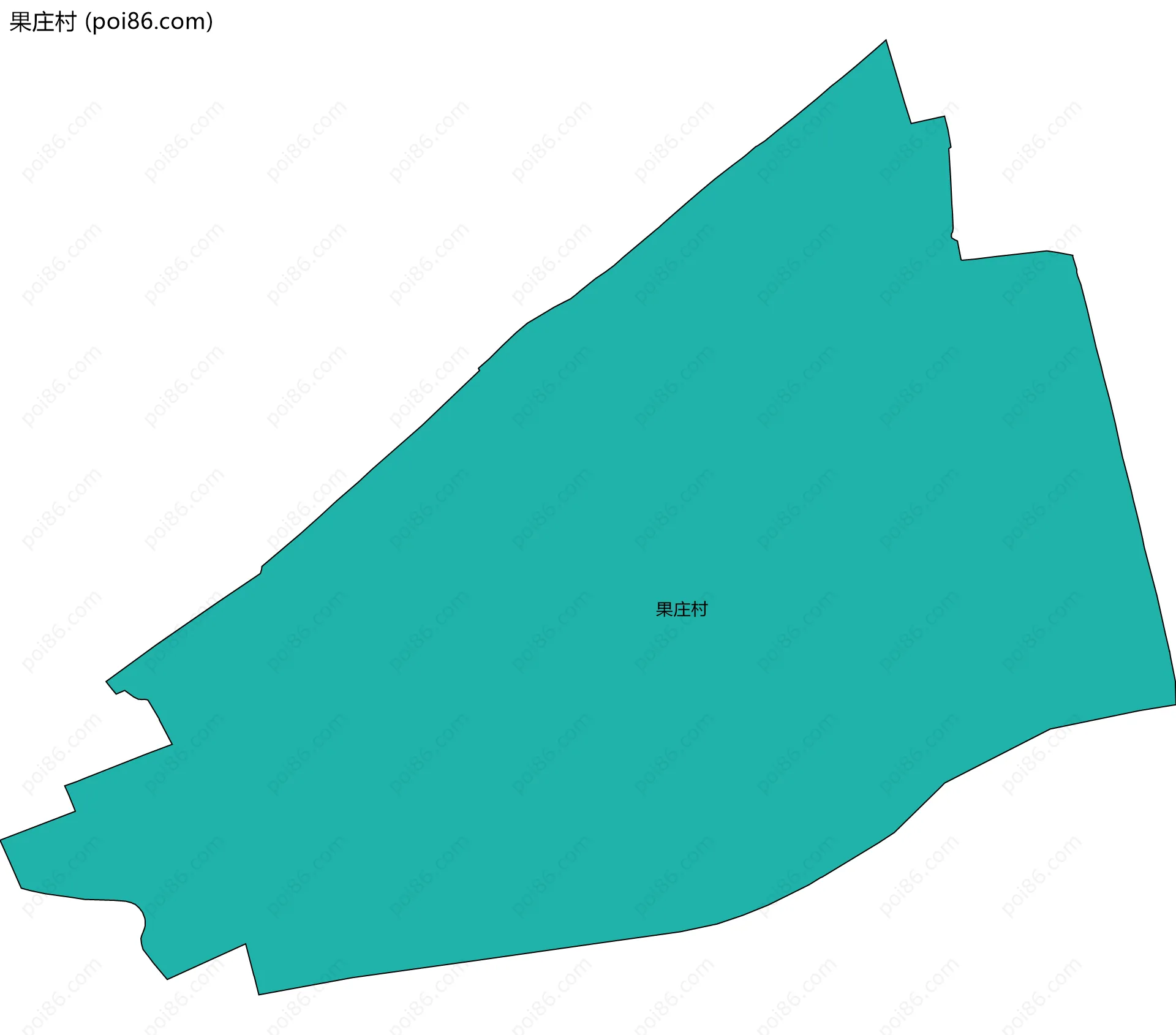 果庄村边界地图