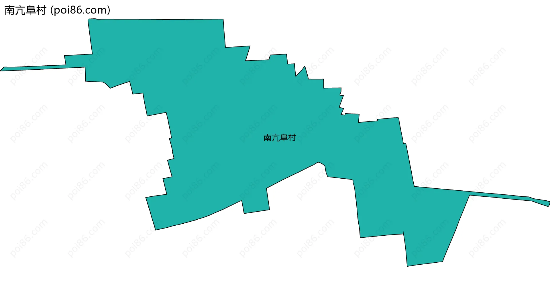 南亢阜村边界地图