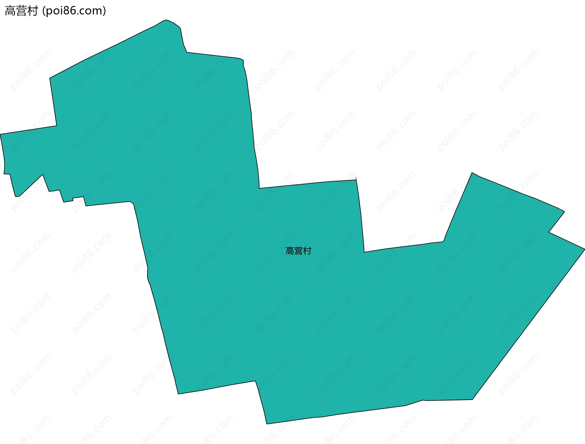 高营村边界地图