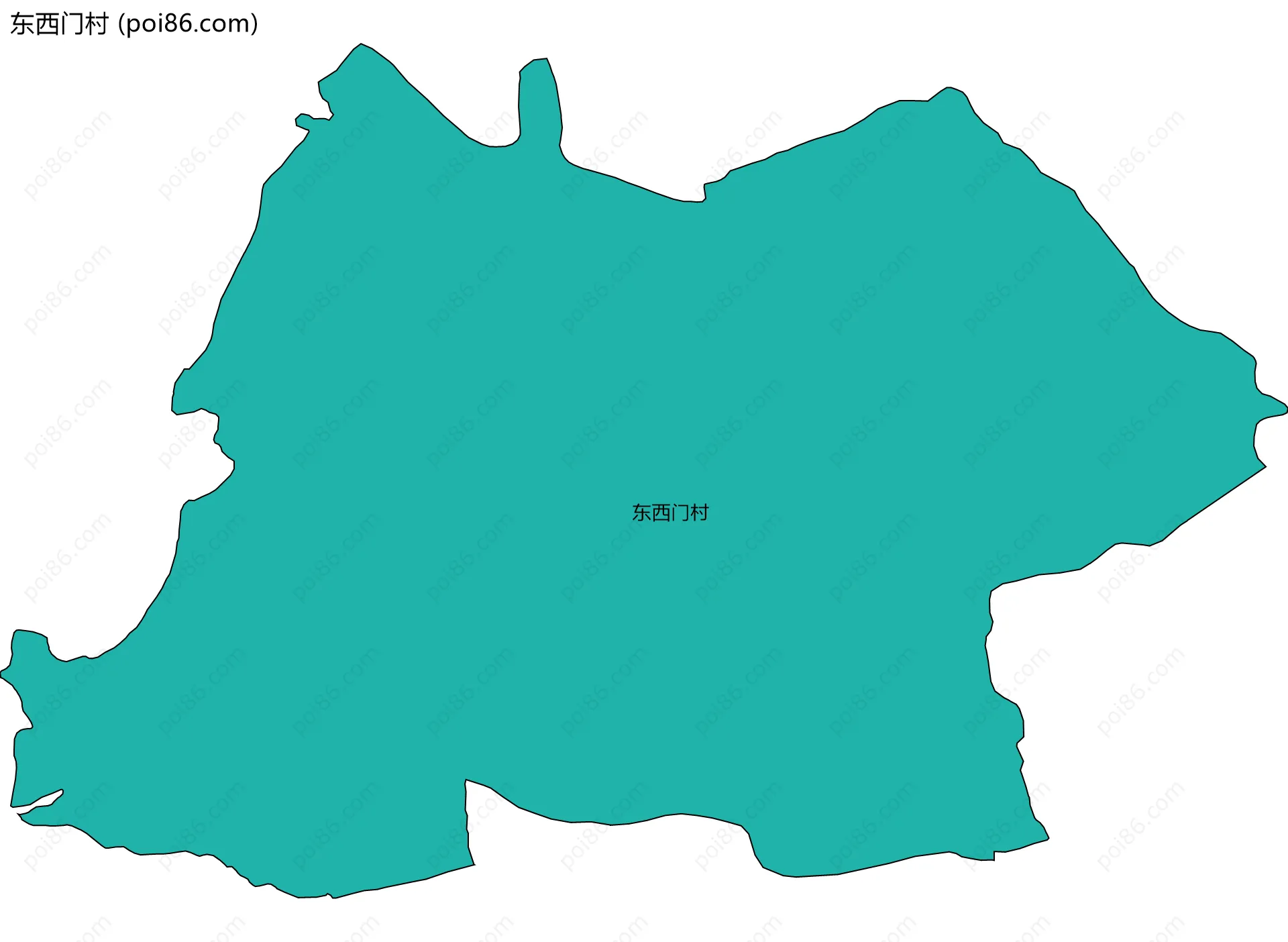 东西门村边界地图