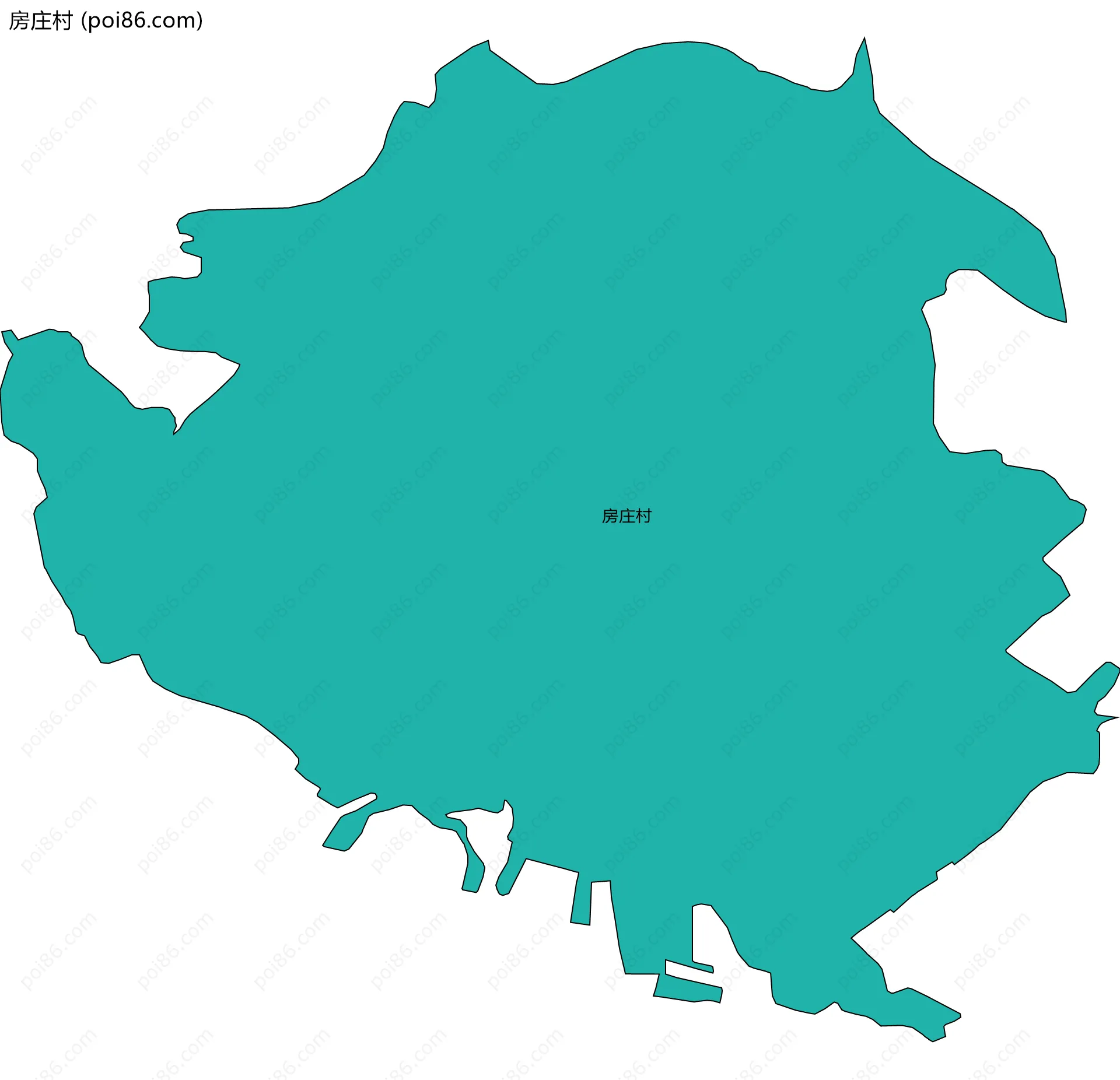 房庄村边界地图