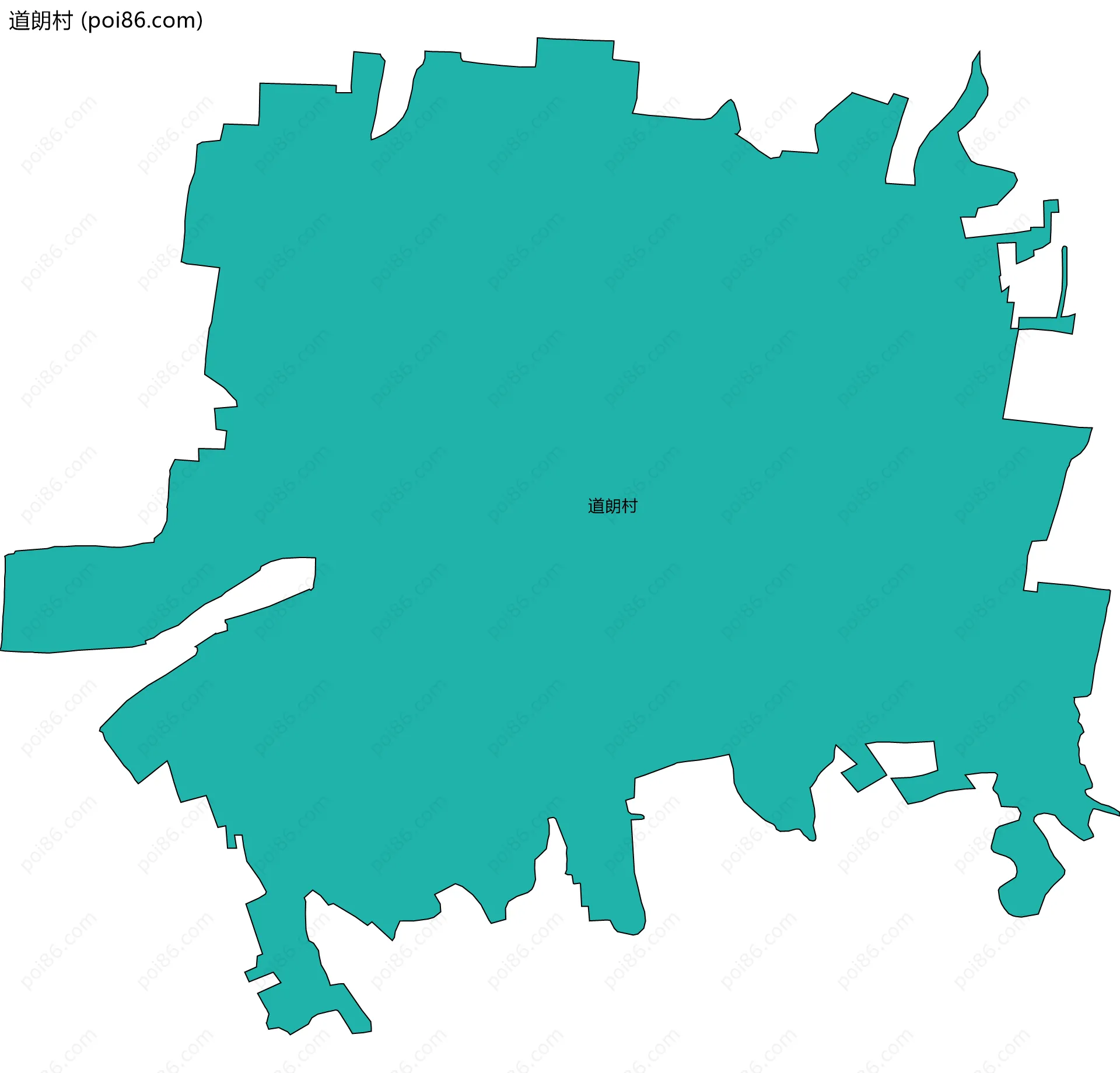 道朗村边界地图