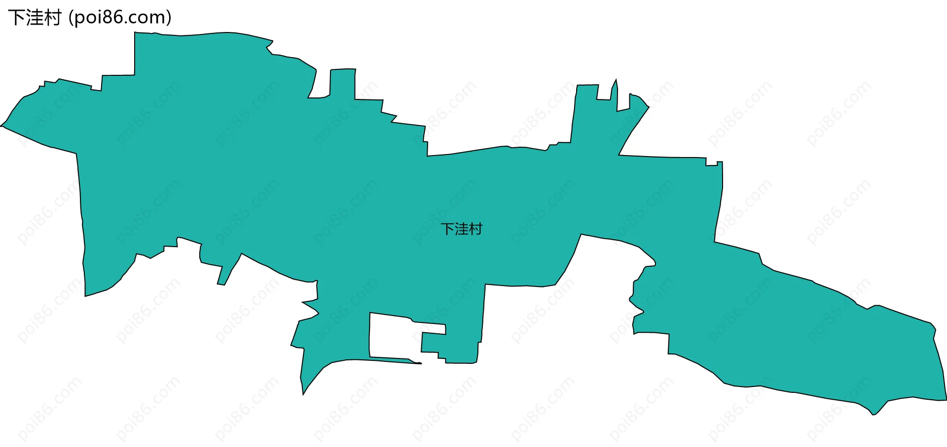 下洼村边界地图