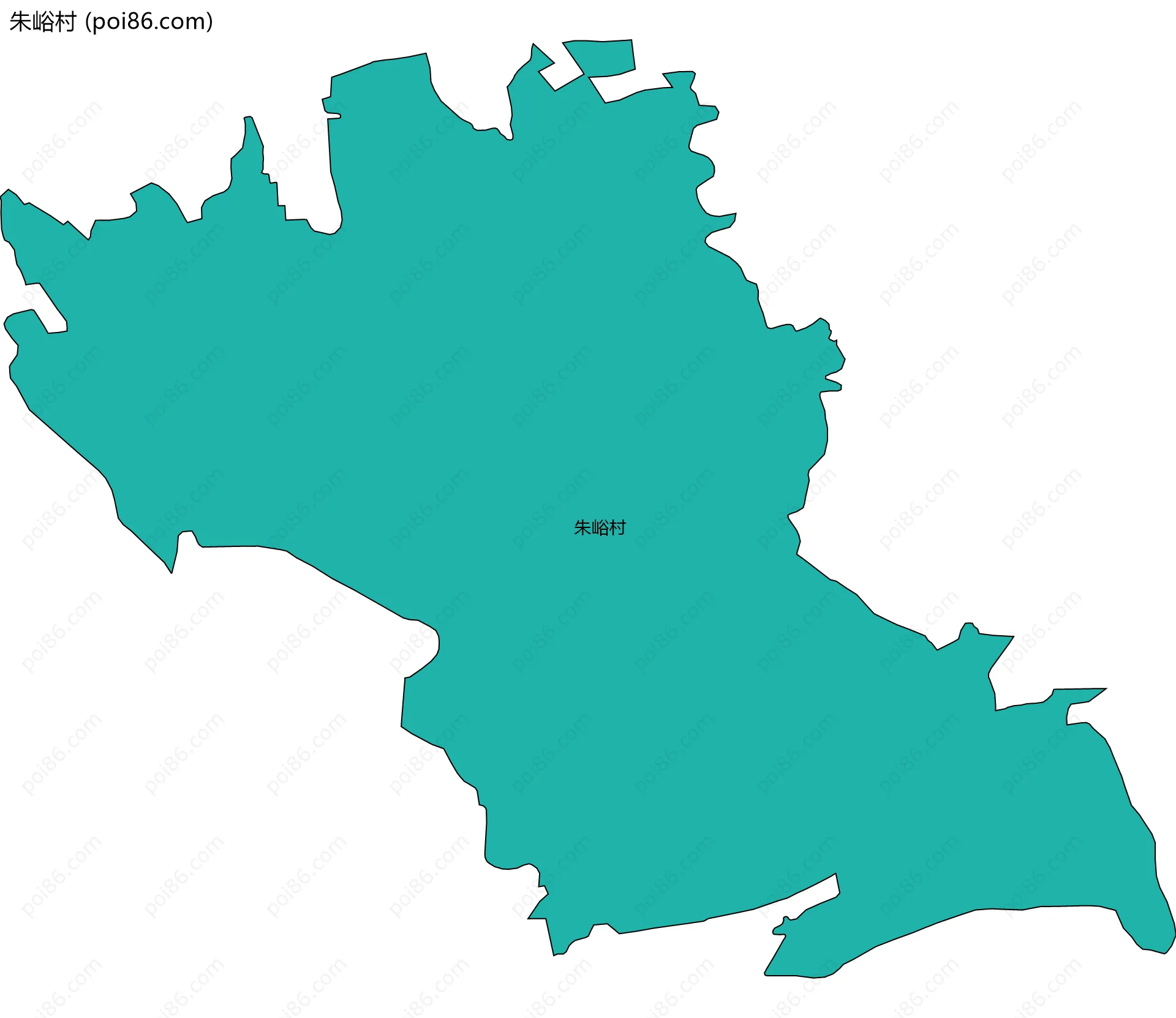朱峪村边界地图