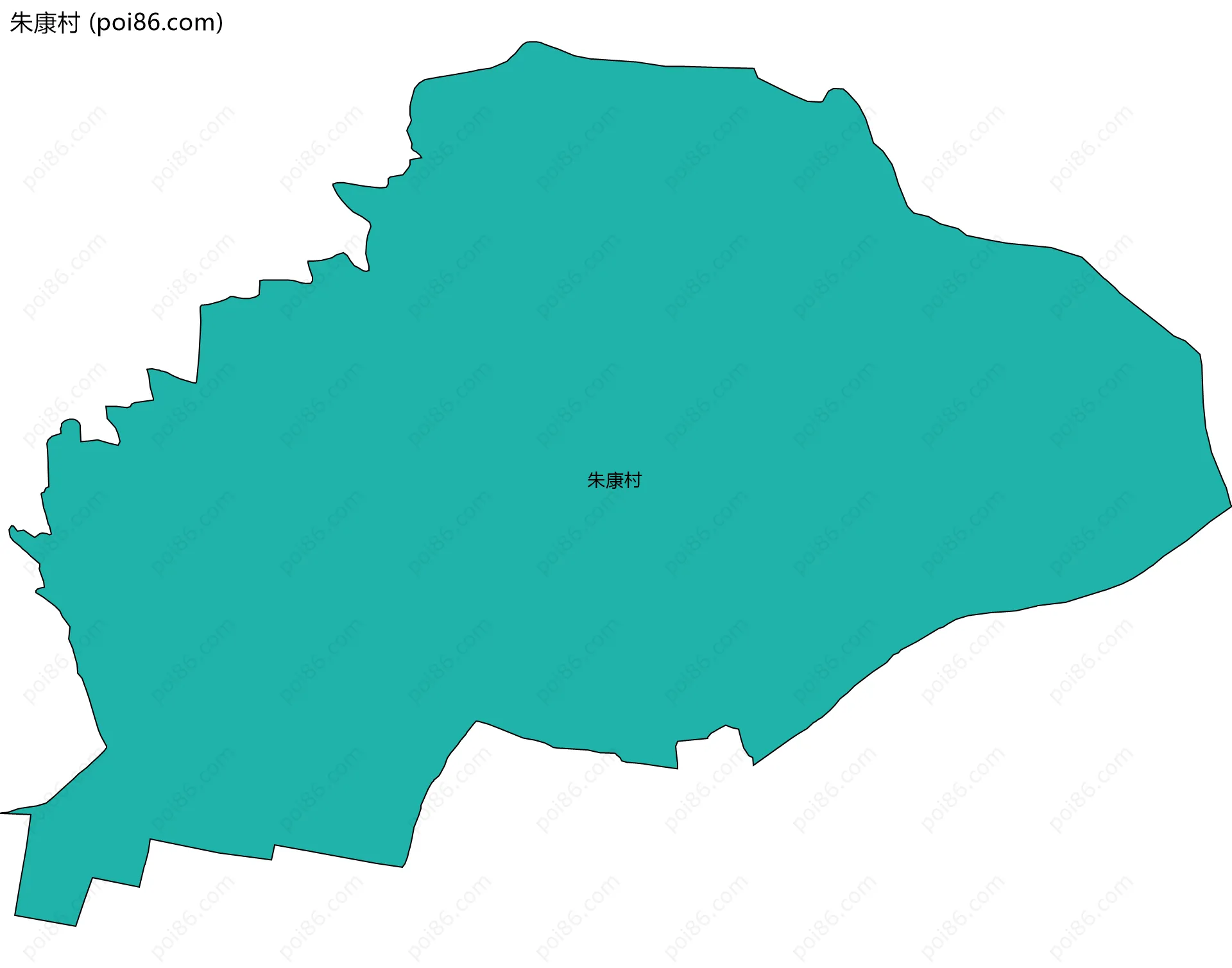 朱康村边界地图