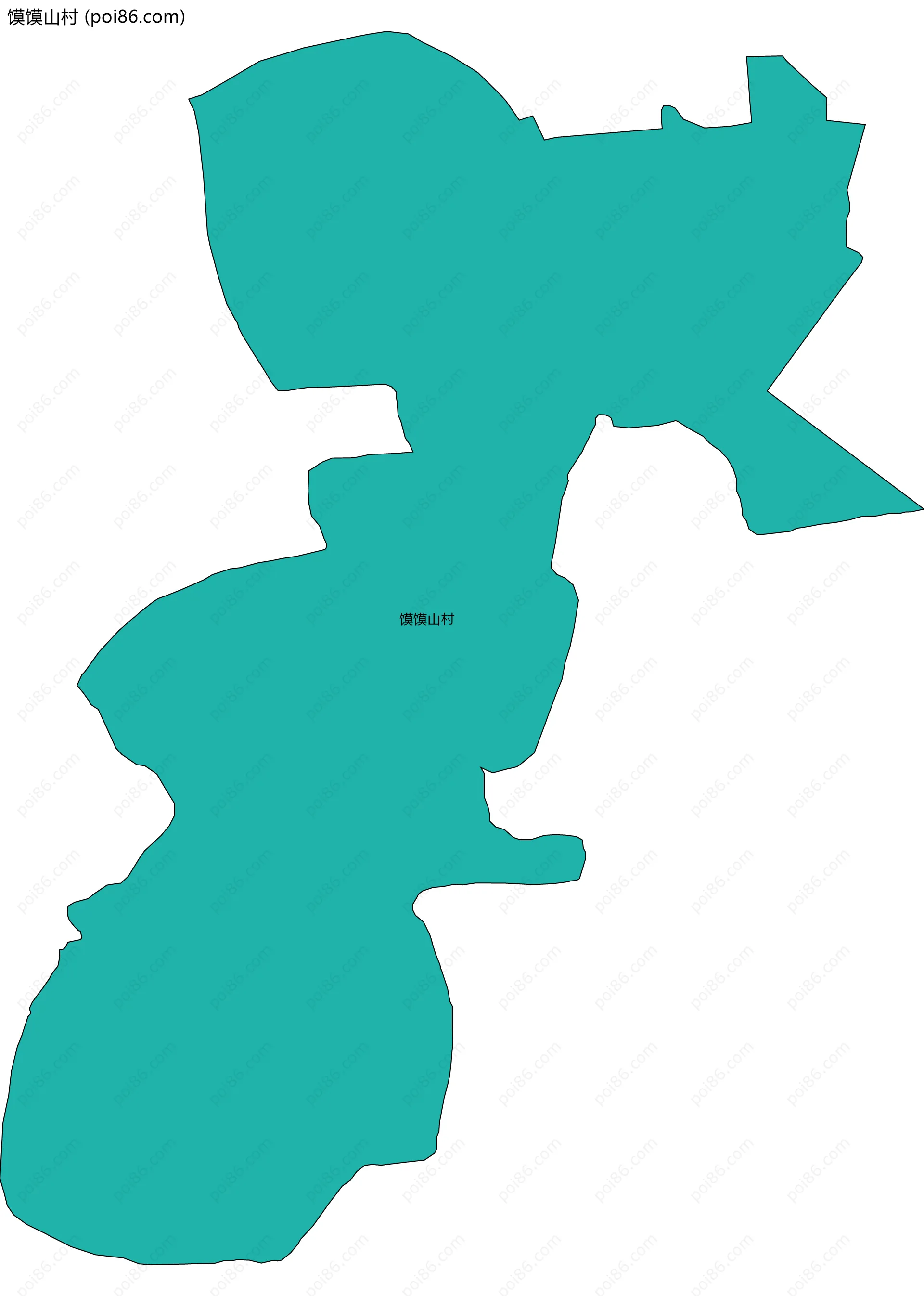 馍馍山村边界地图