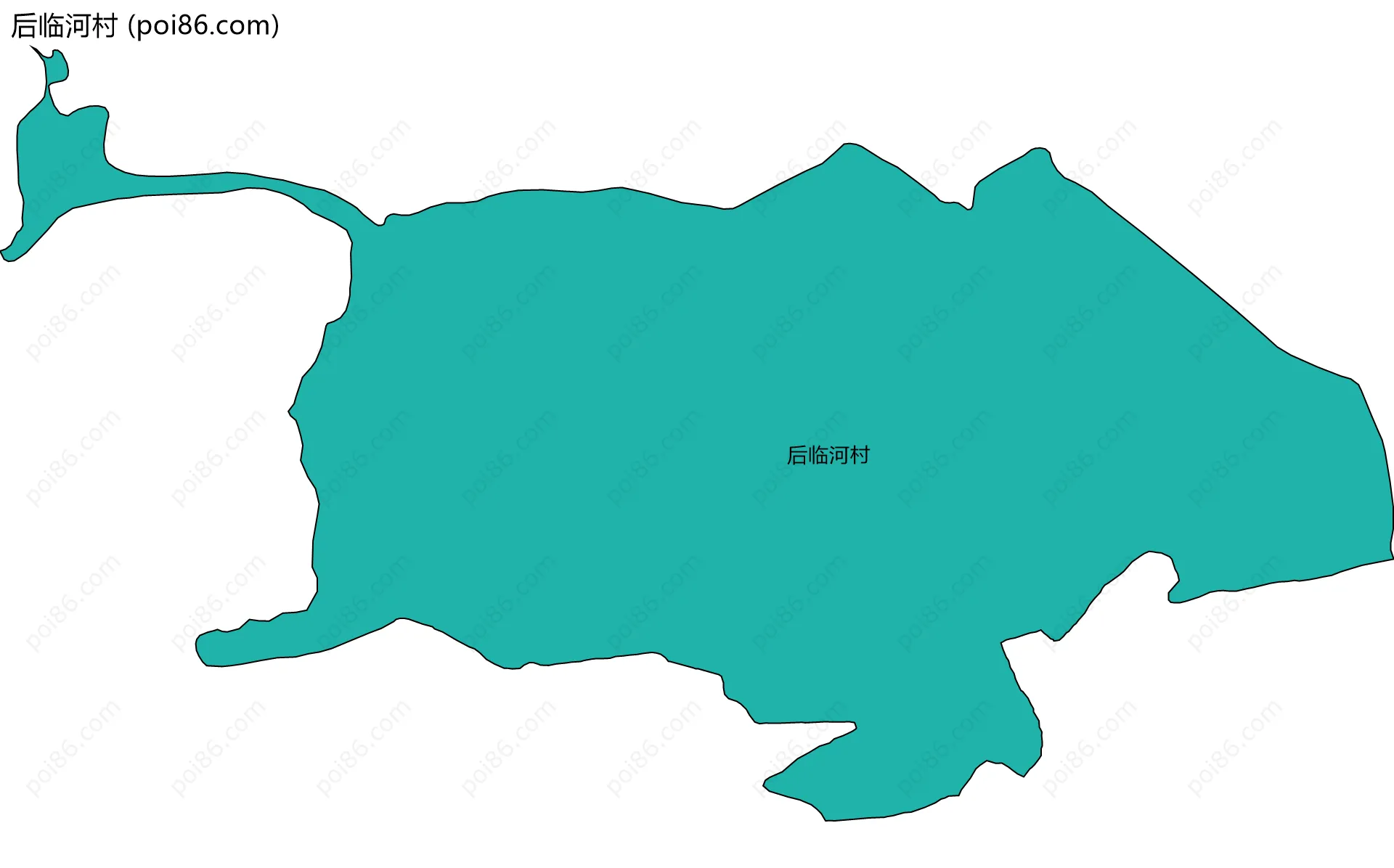 后临河村边界地图