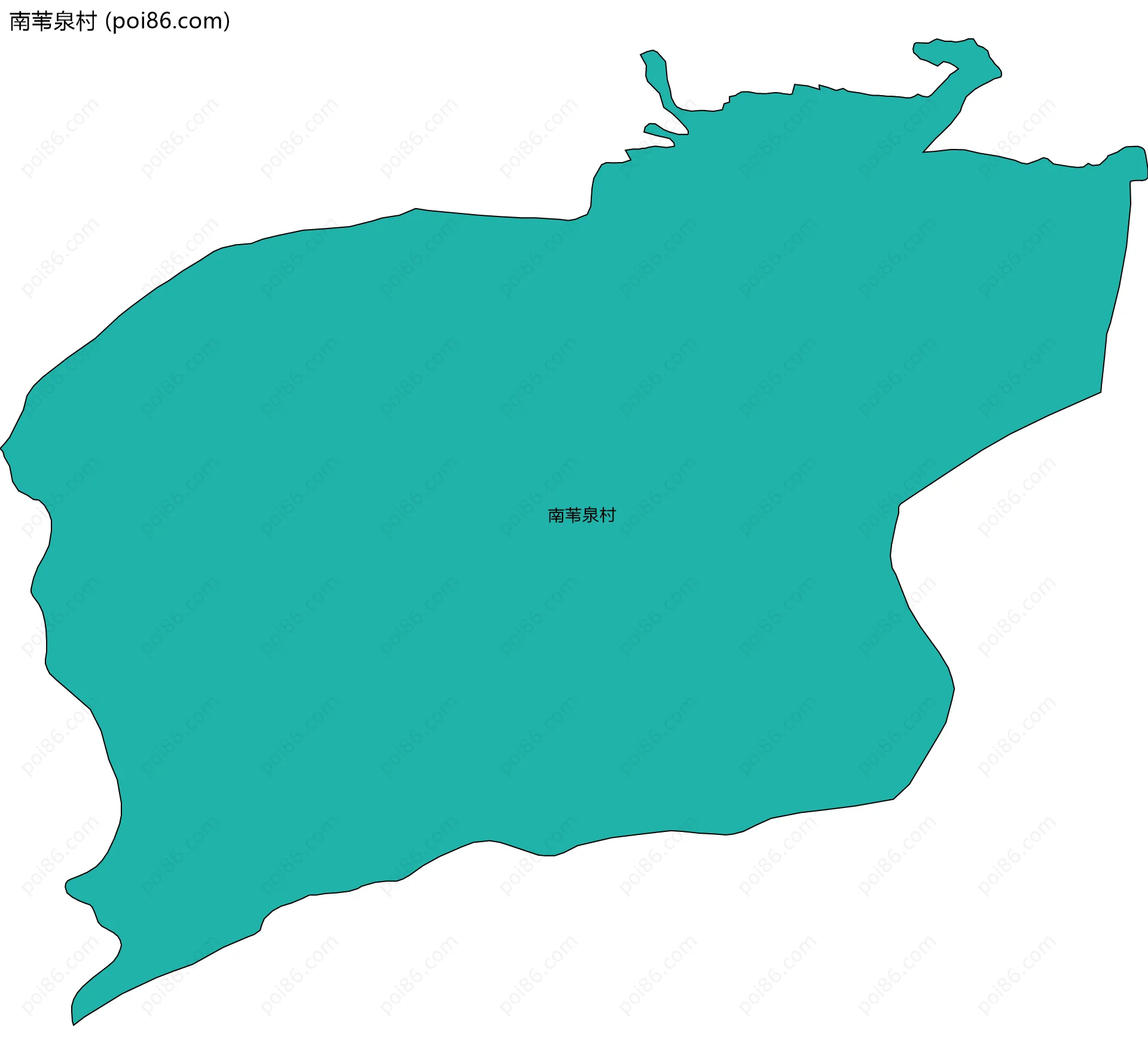 南苇泉村边界地图