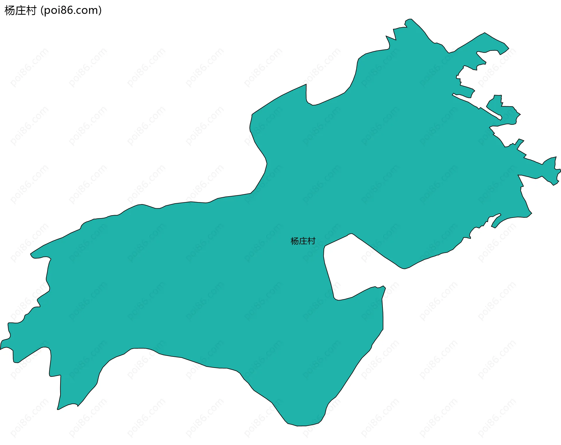 杨庄村边界地图