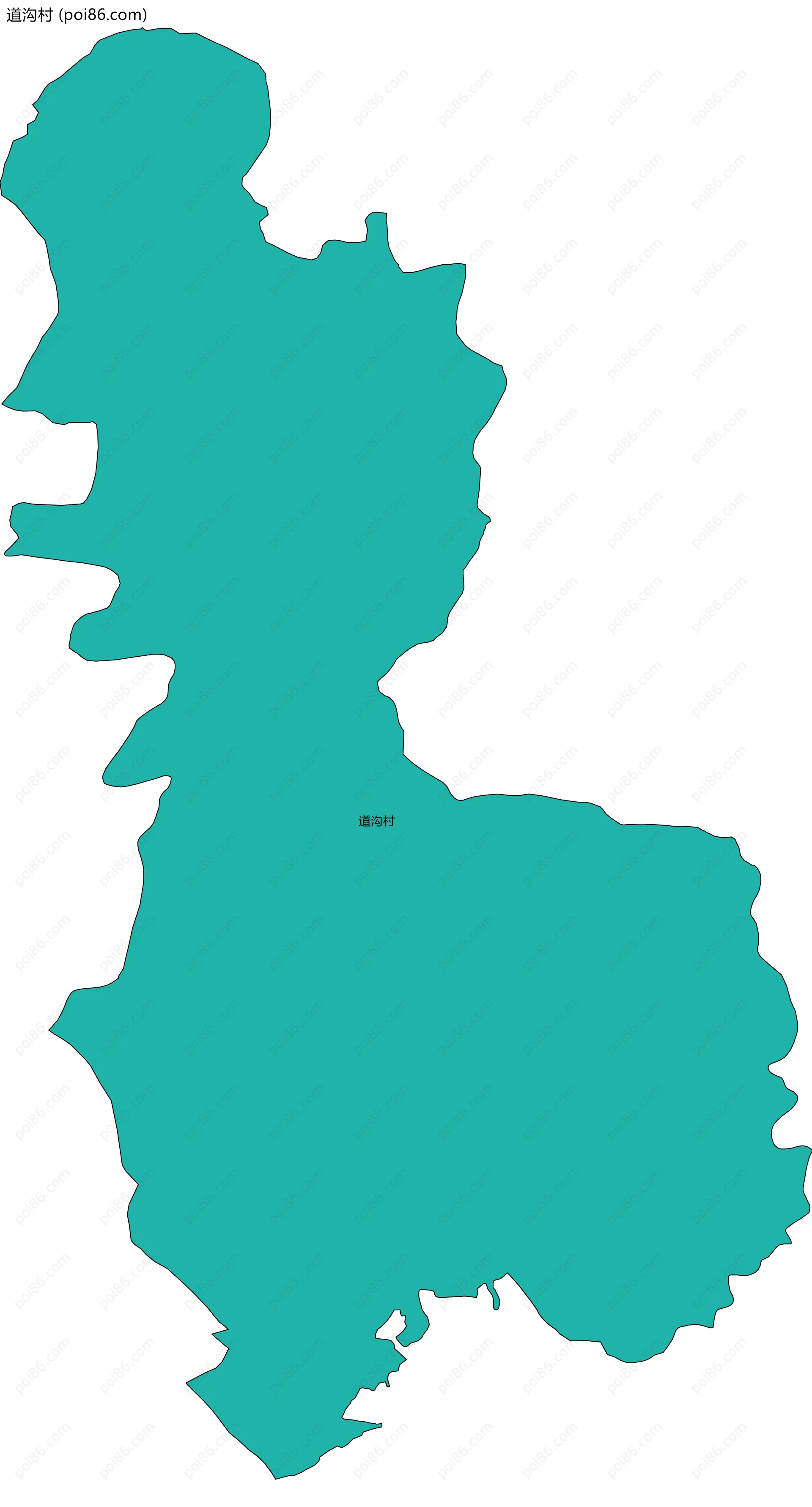 道沟村边界地图