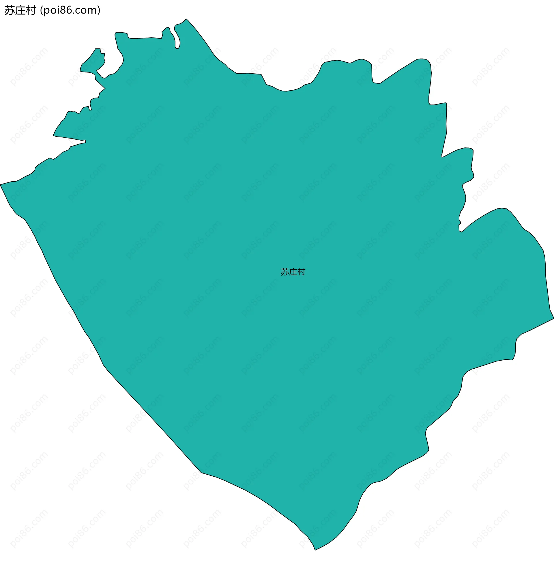 苏庄村边界地图