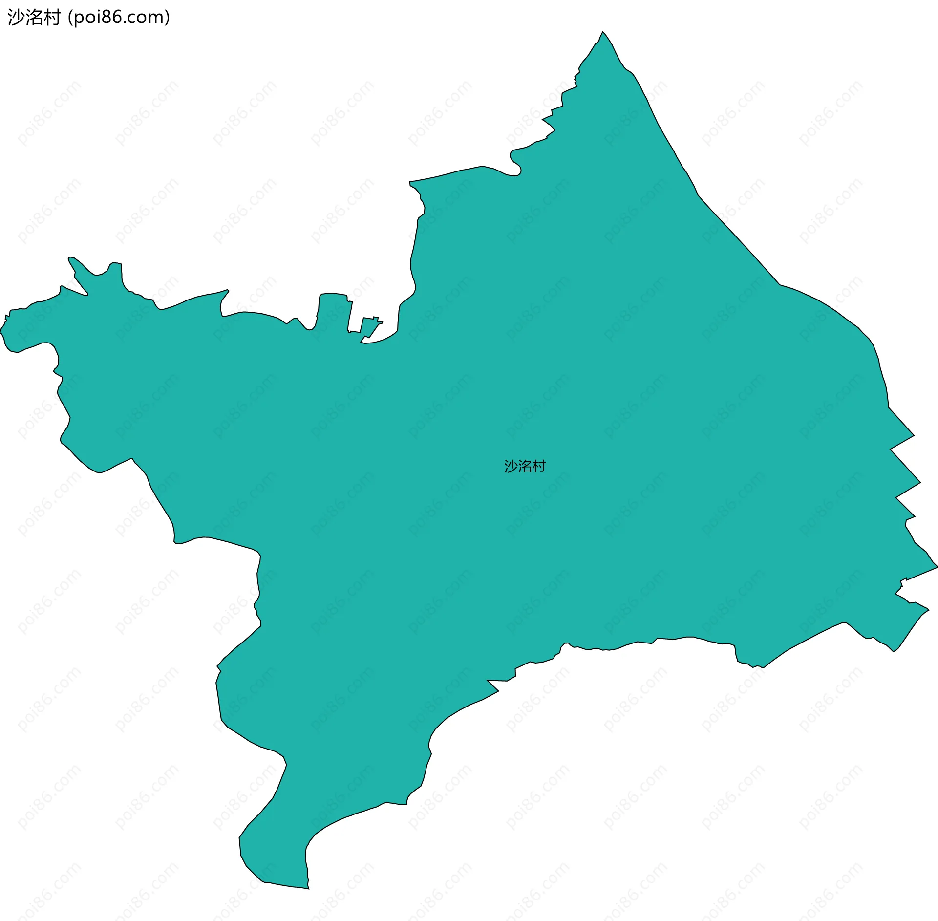 沙洺村边界地图