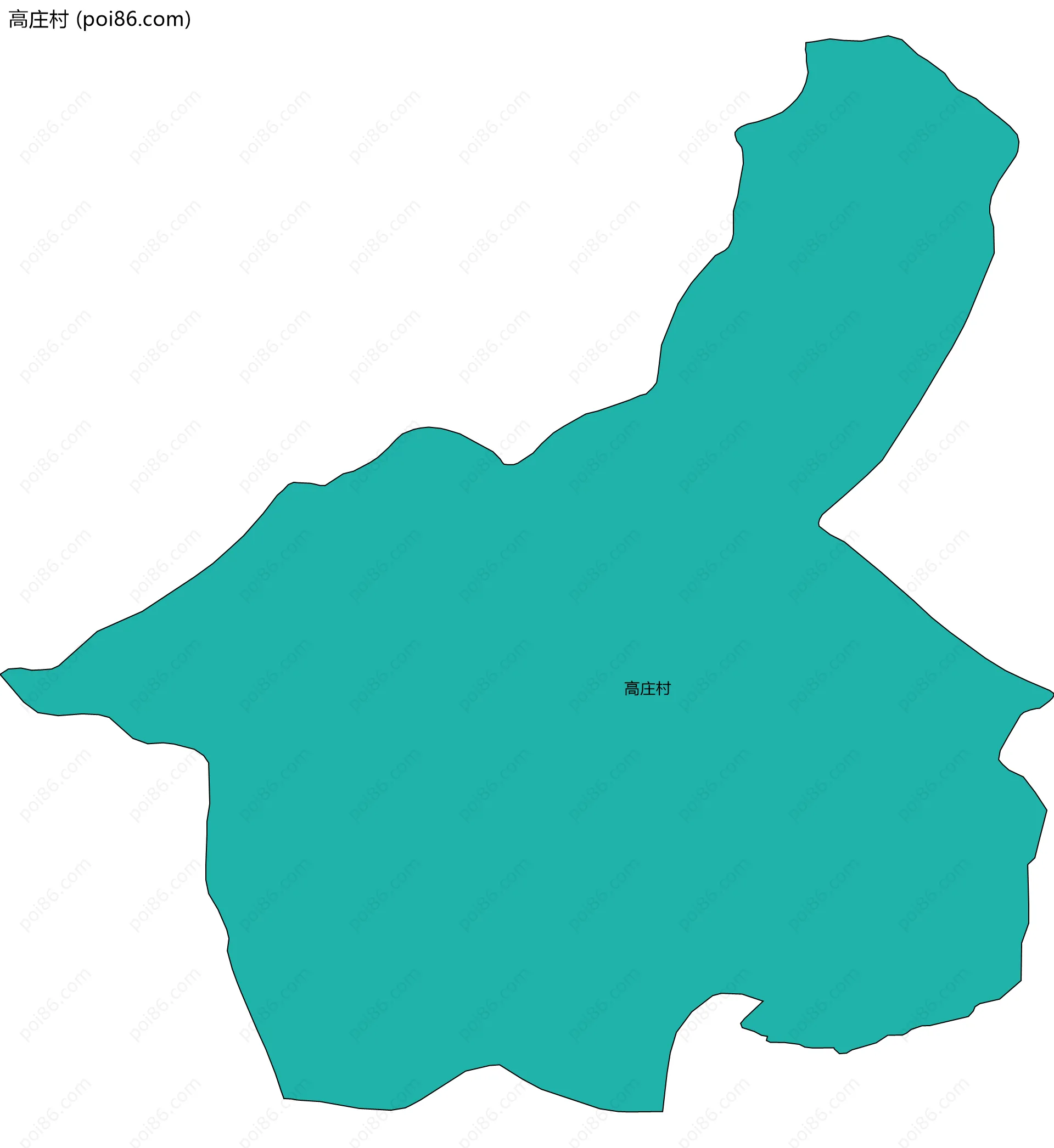 高庄村边界地图