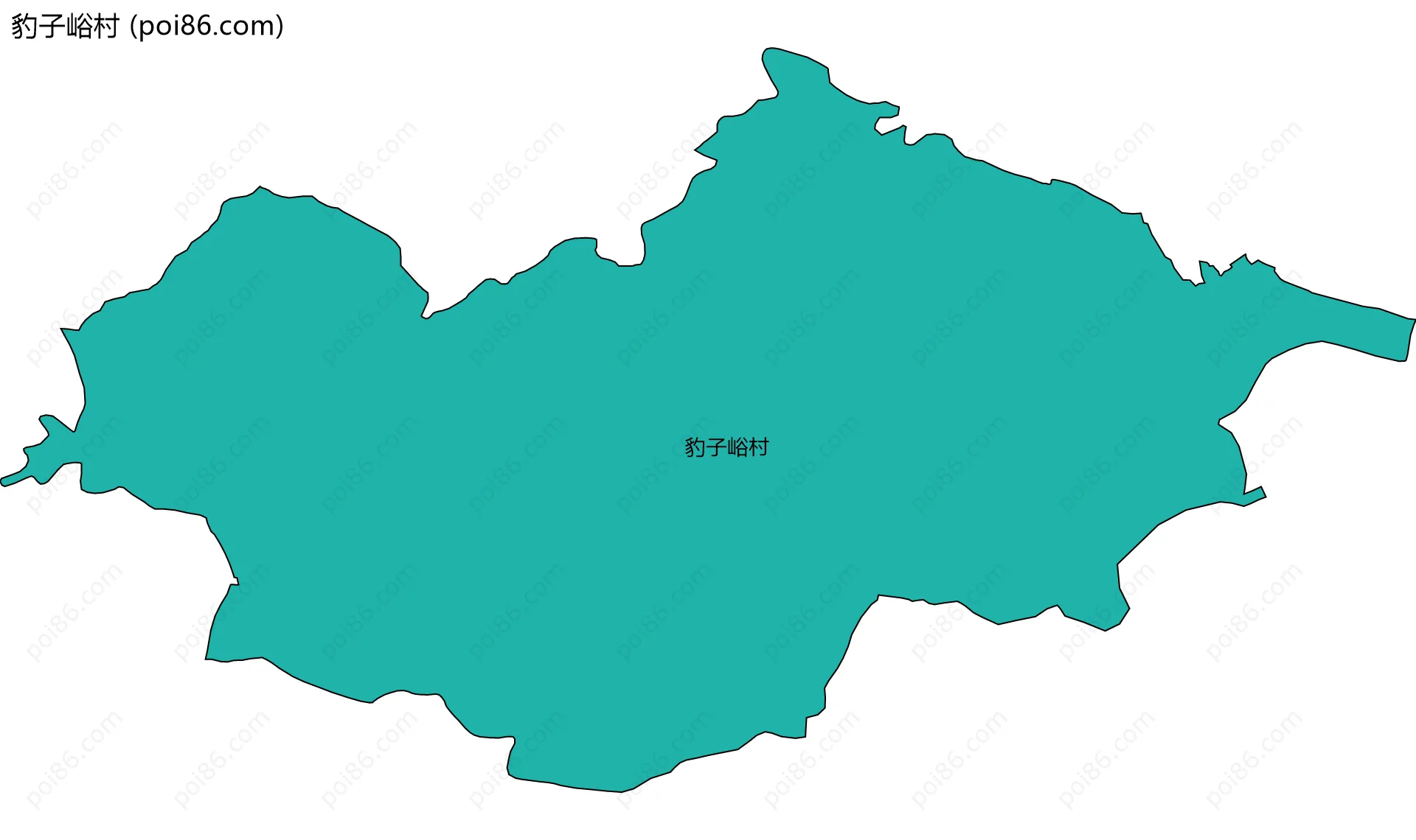 豹子峪村边界地图