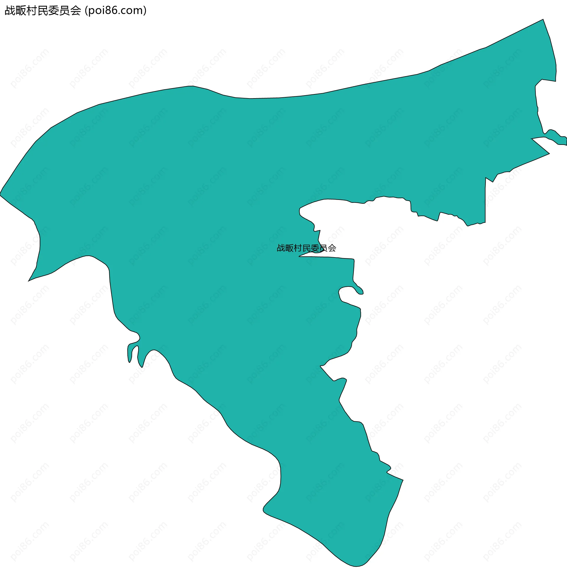 战畈村民委员会边界地图