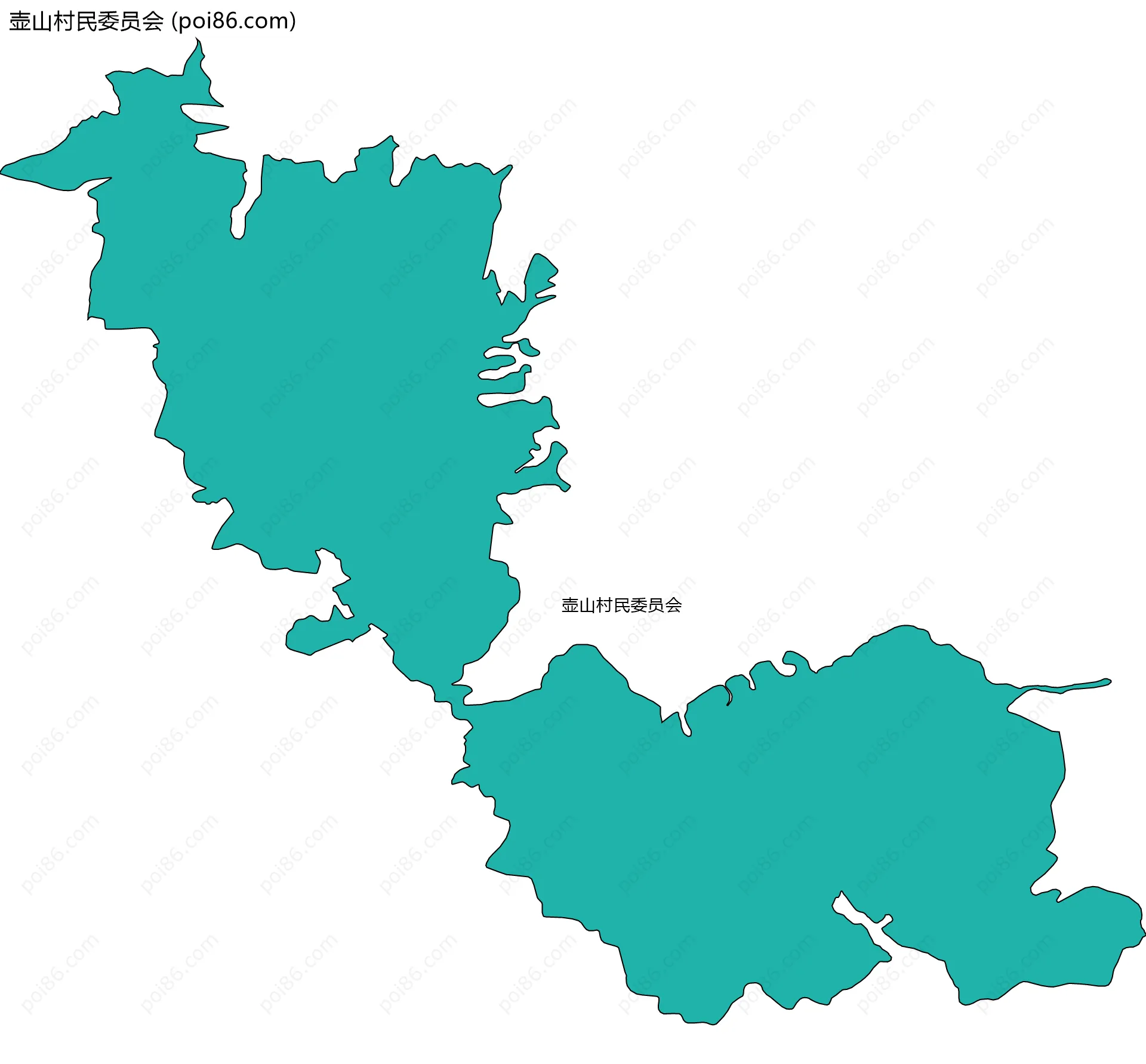 壶山村民委员会边界地图