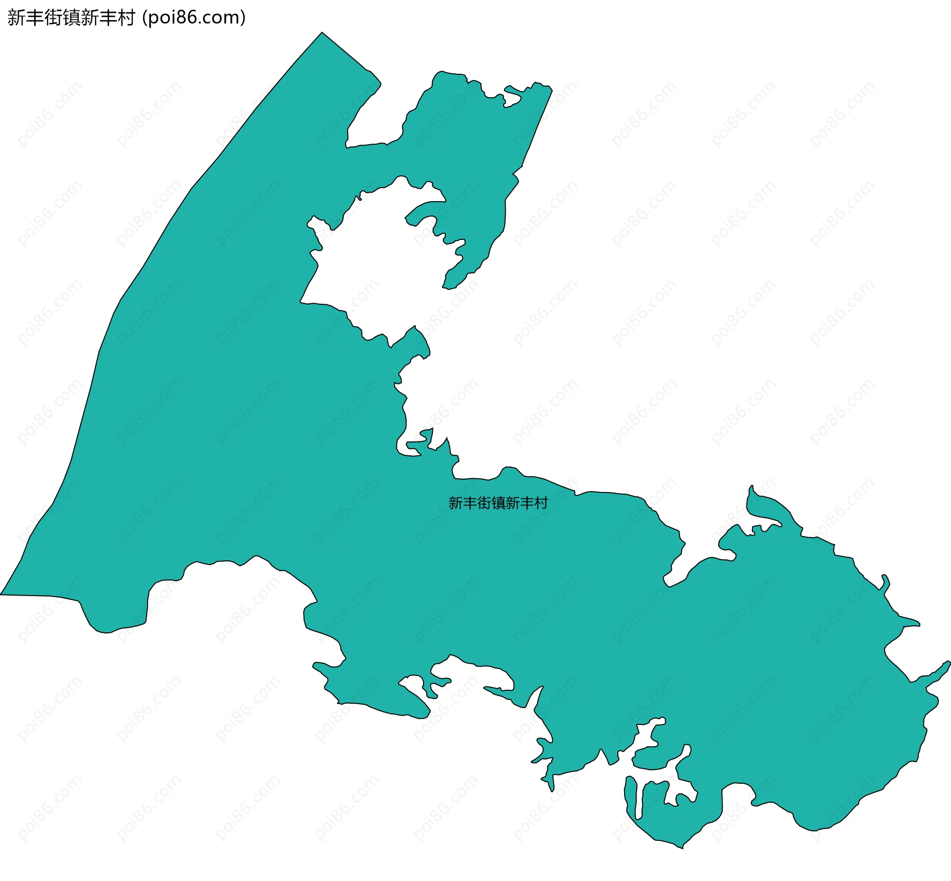 新丰街镇新丰村边界地图