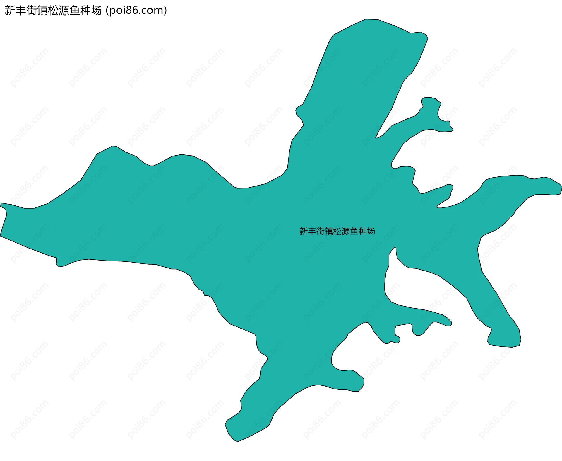 新丰街镇松源鱼种场边界地图