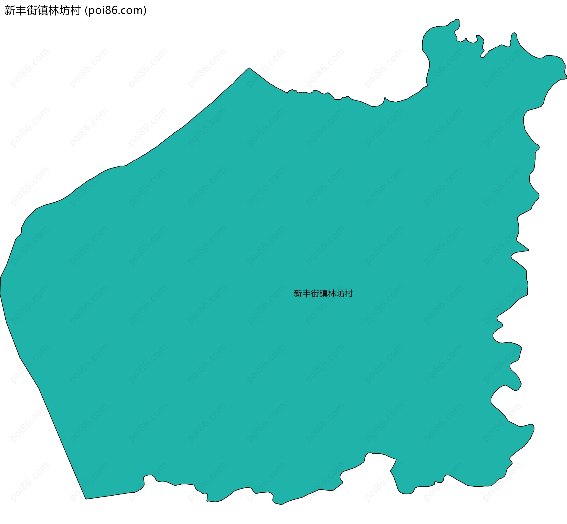 新丰街镇林坊村边界地图