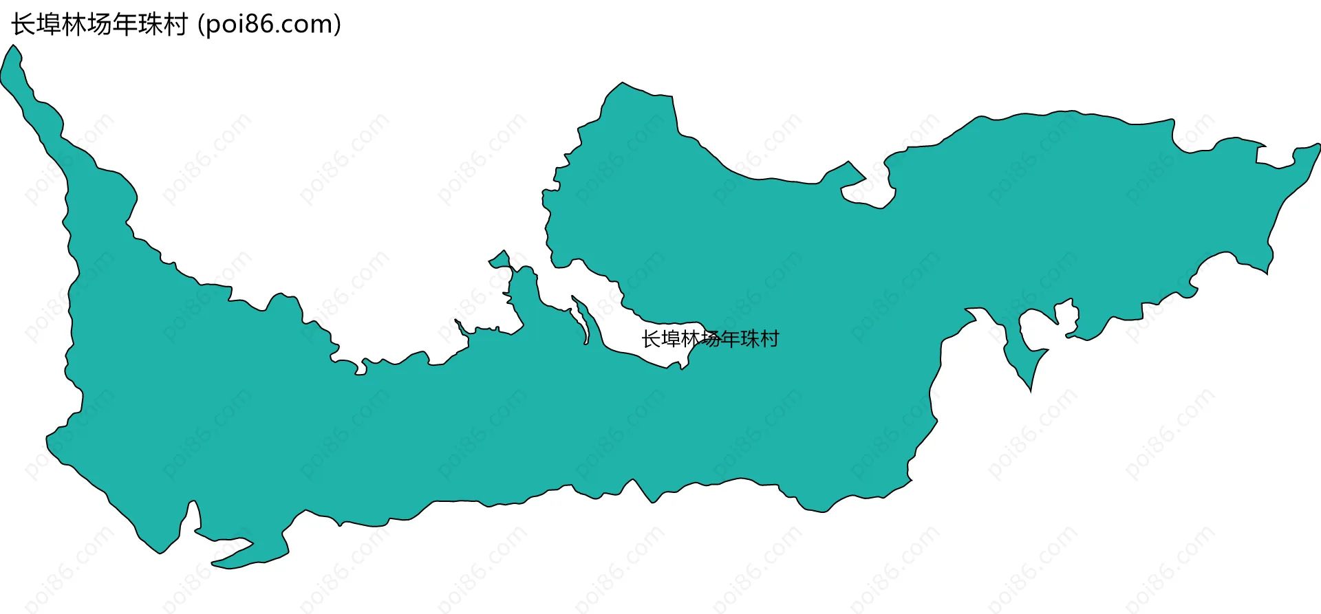 长埠林场年珠村边界地图