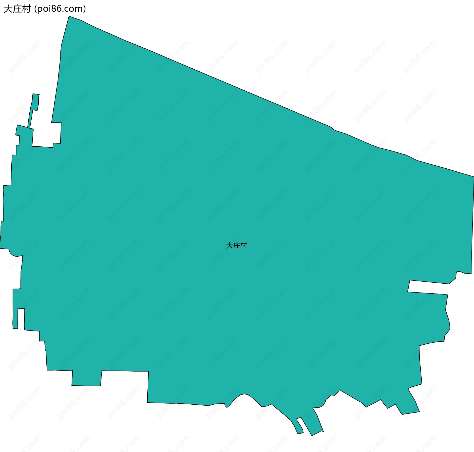 大庄村边界地图
