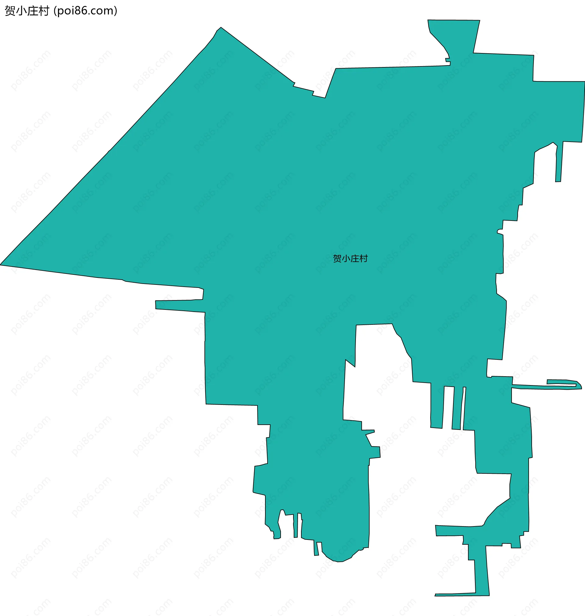 贺小庄村边界地图