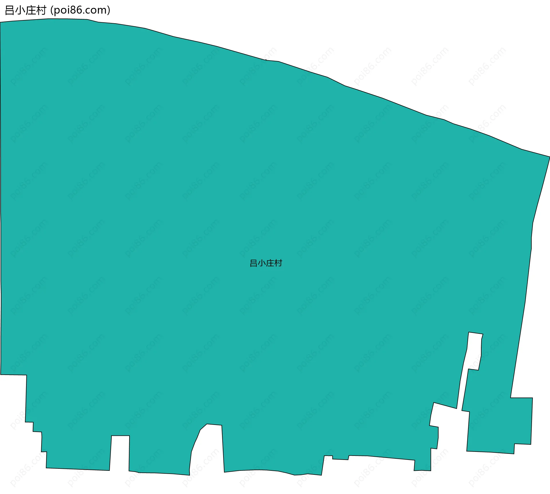 吕小庄村边界地图