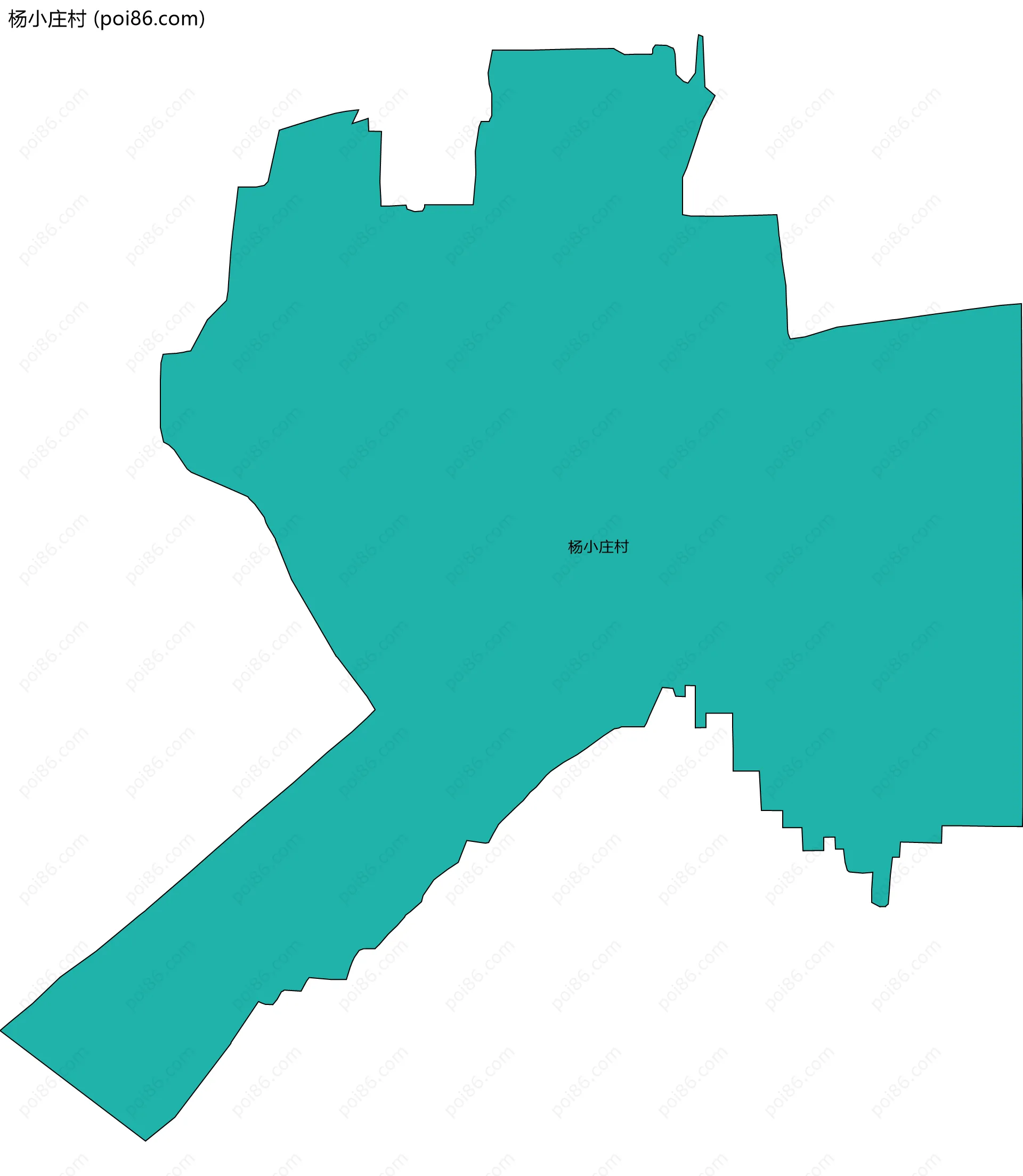 杨小庄村边界地图