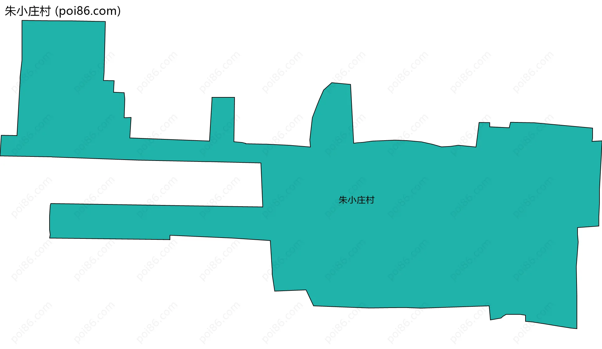 朱小庄村边界地图