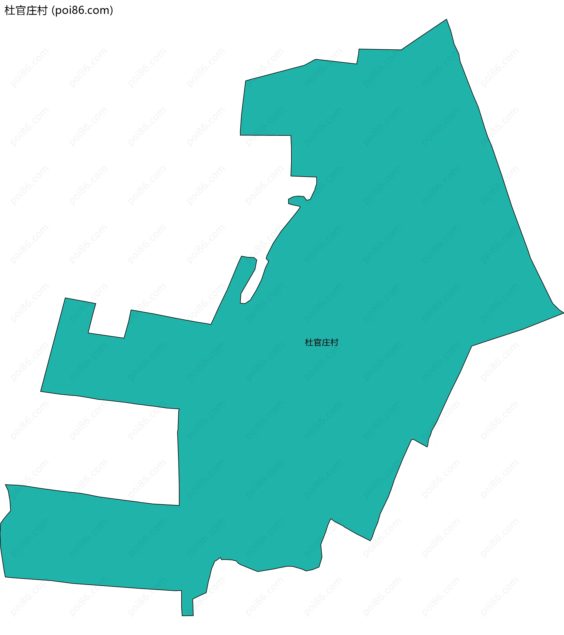 杜官庄村边界地图