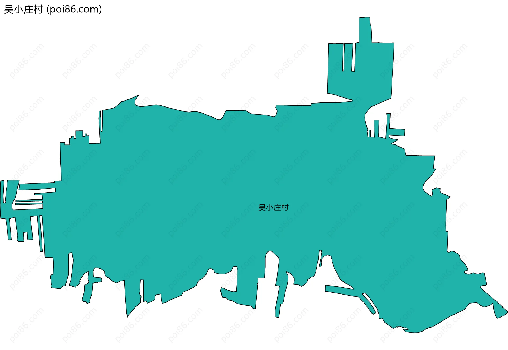 吴小庄村边界地图
