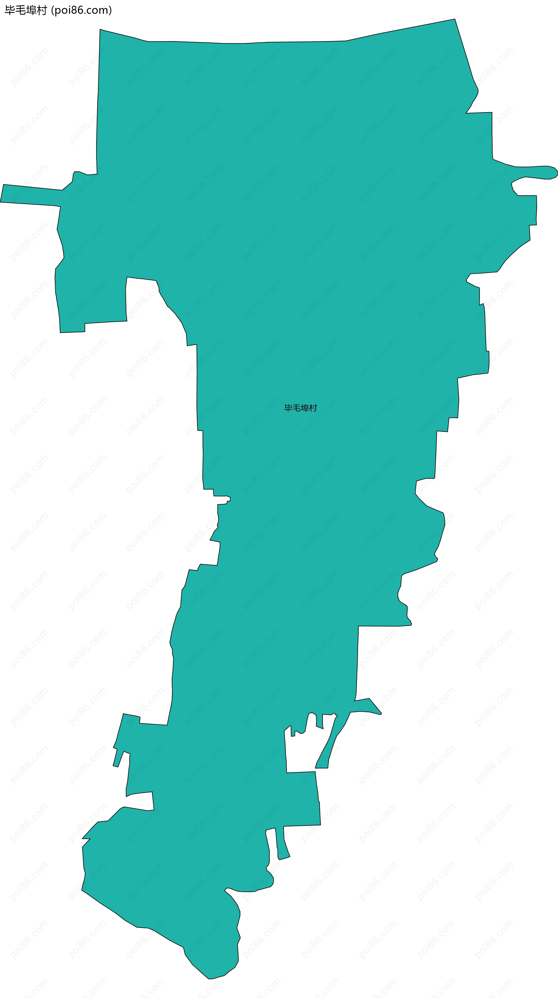 毕毛埠村边界地图