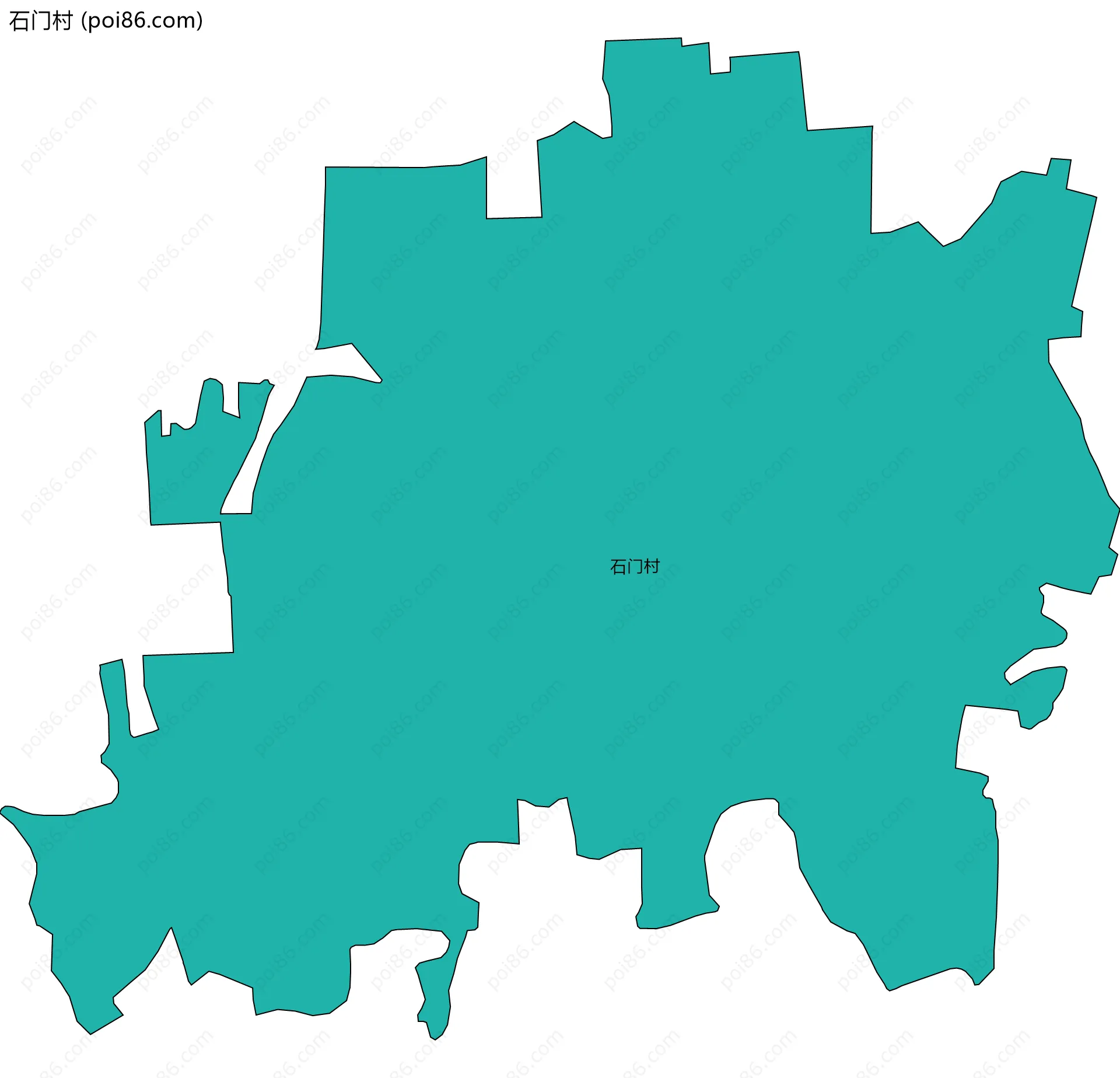 石门村边界地图