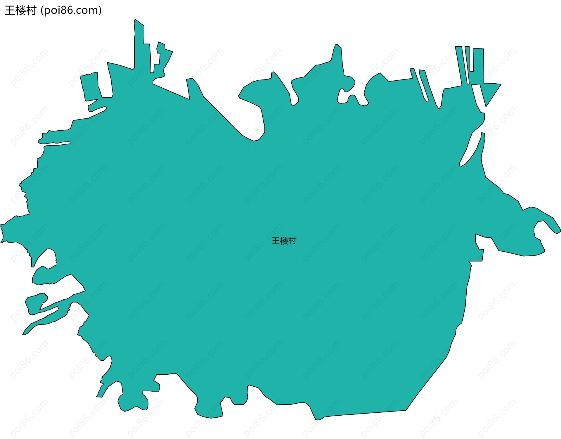 王楼村边界地图