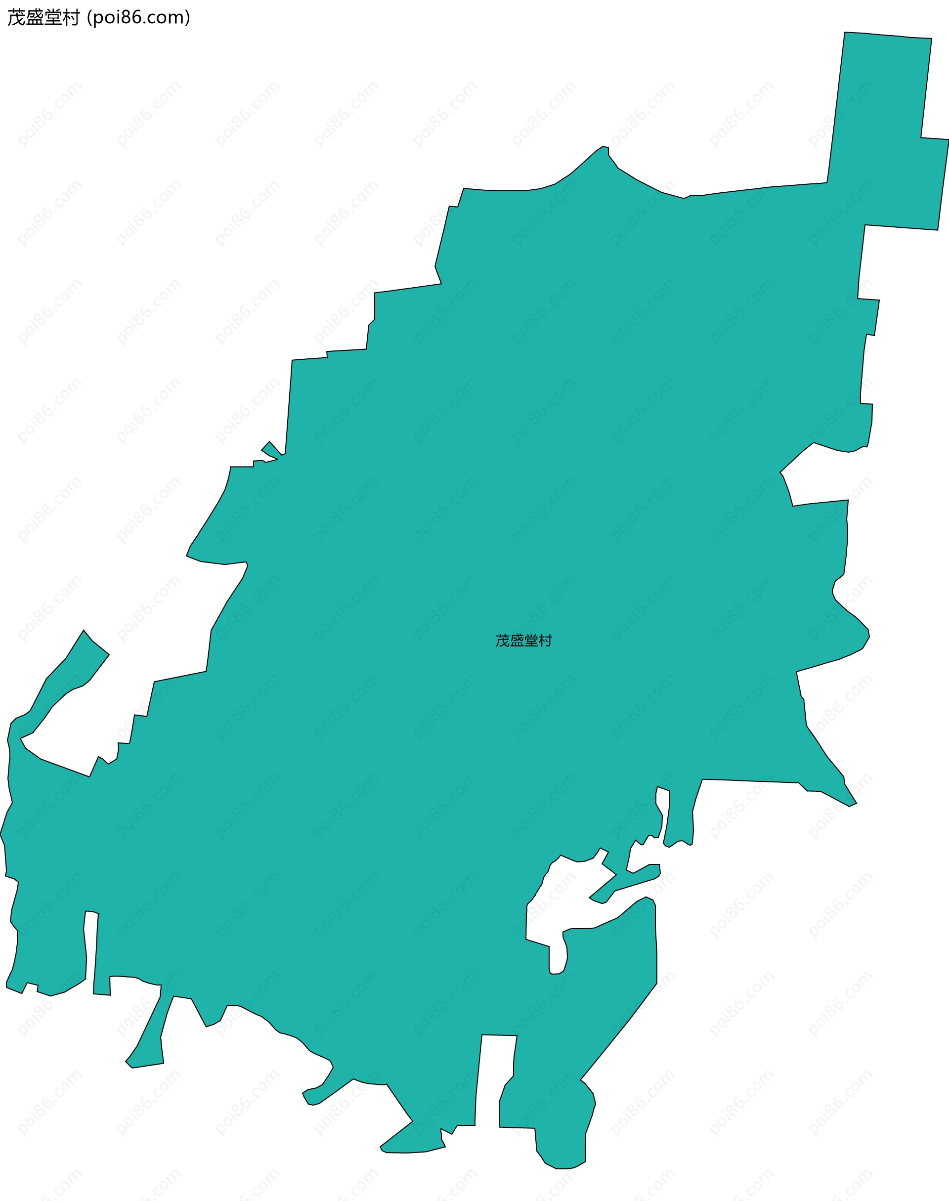 茂盛堂村边界地图