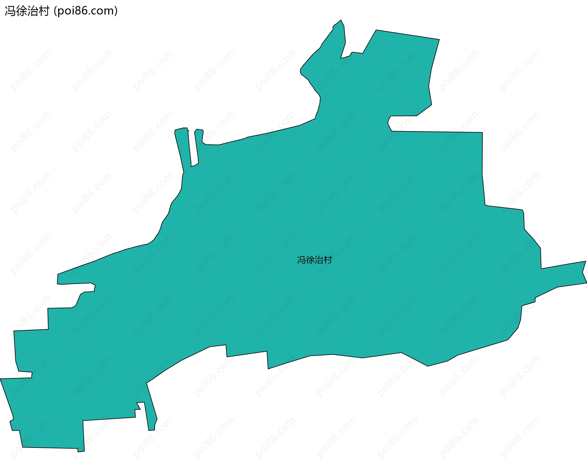 冯徐治村边界地图