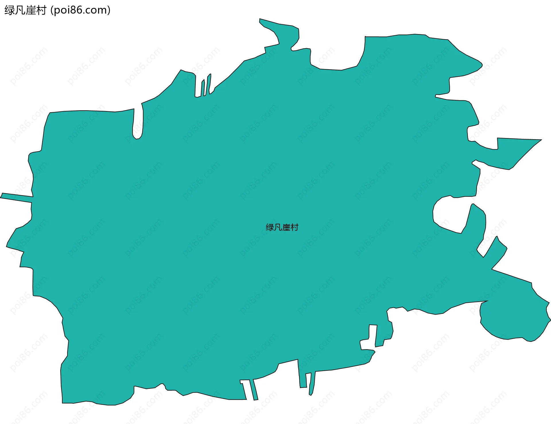 绿凡崖村边界地图