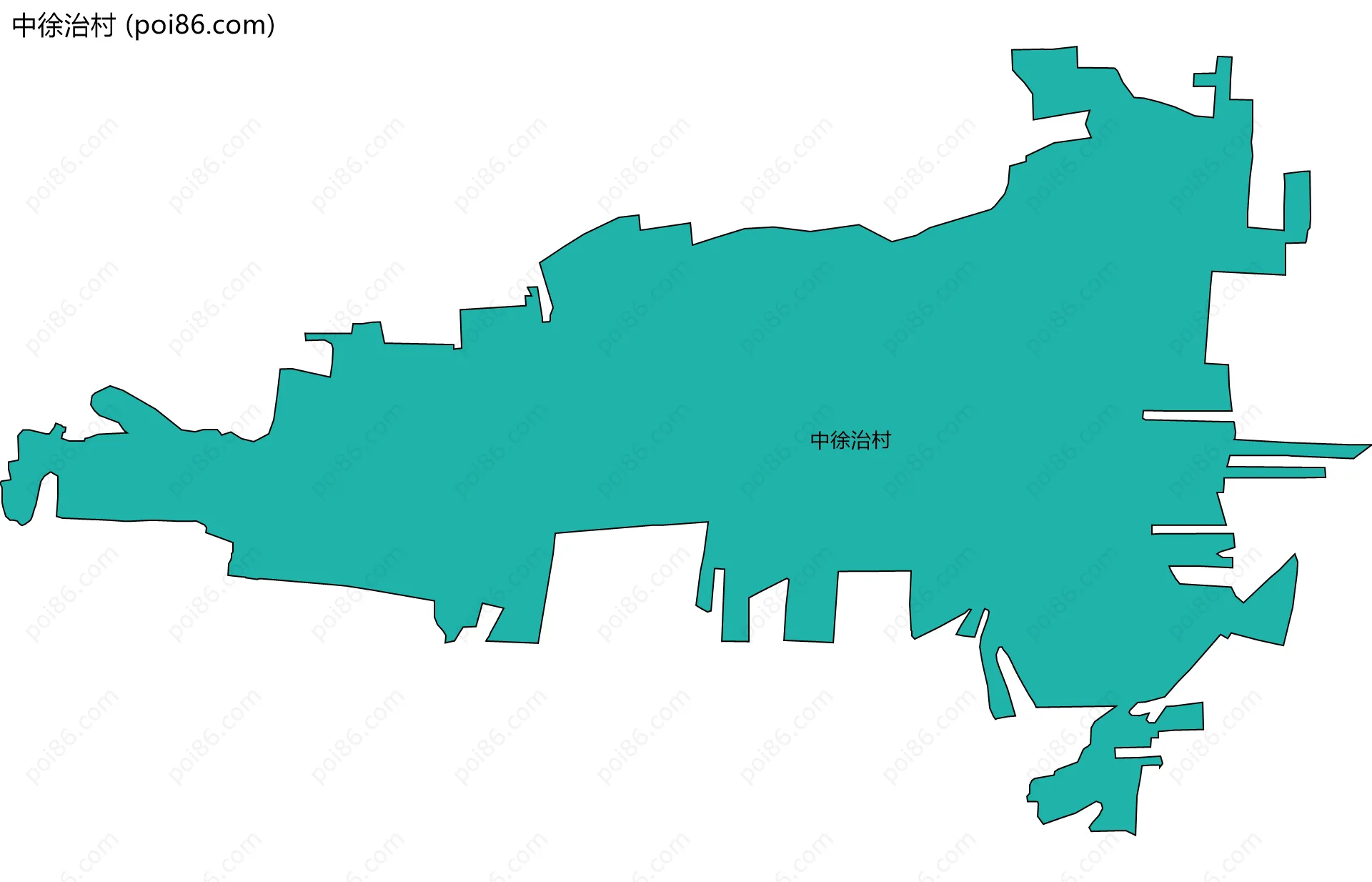 中徐治村边界地图
