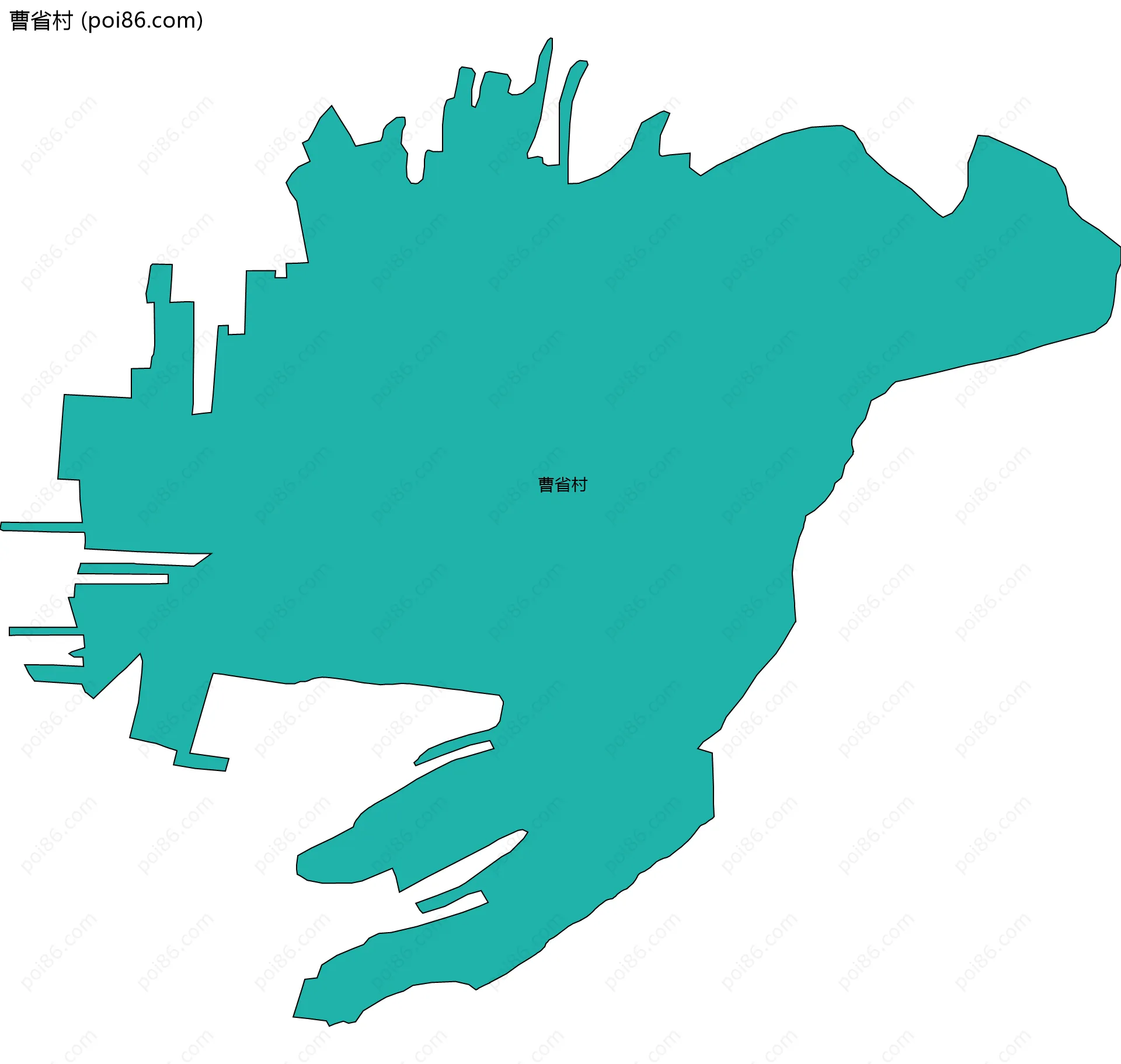 曹省村边界地图
