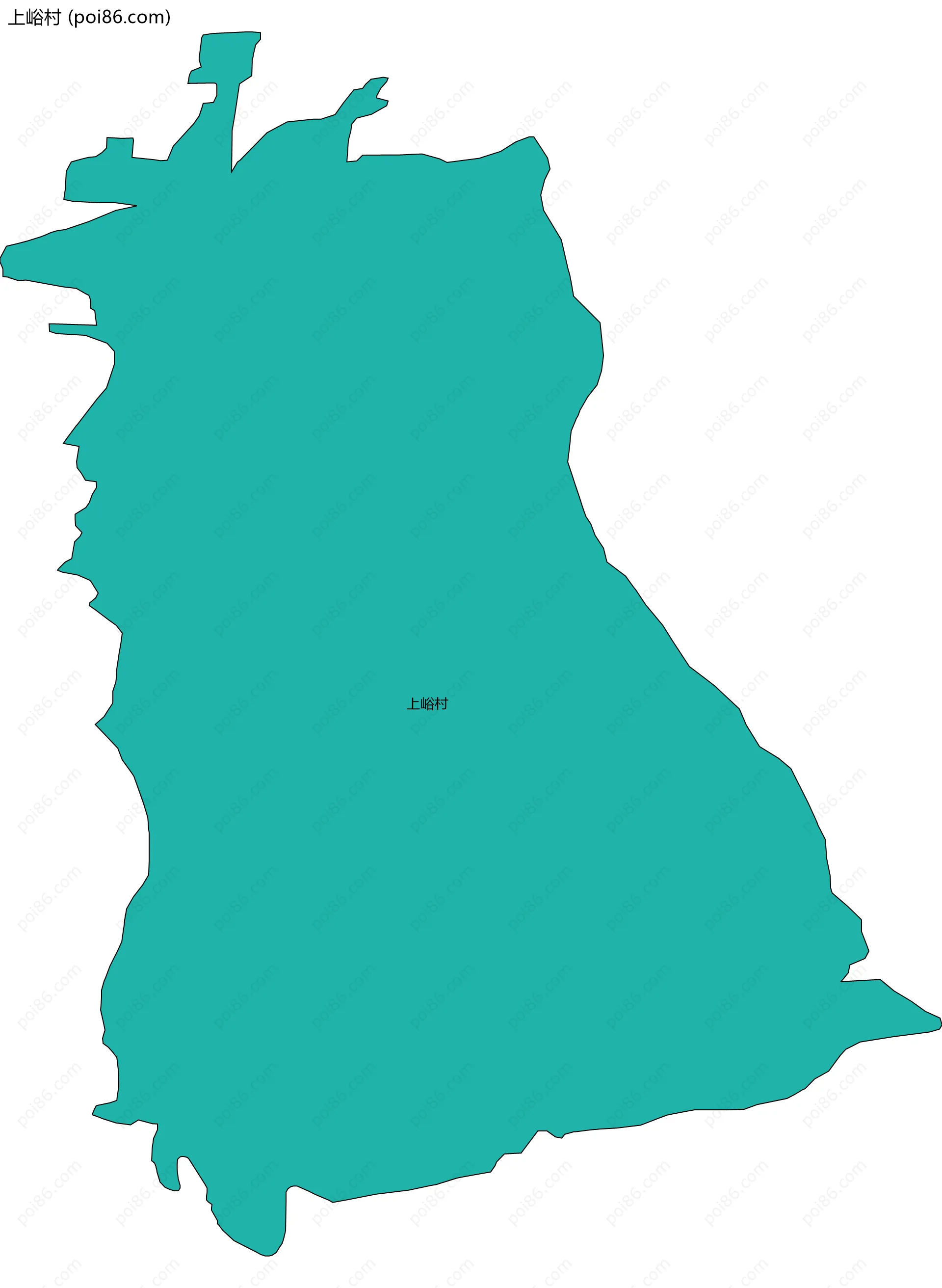 上峪村边界地图