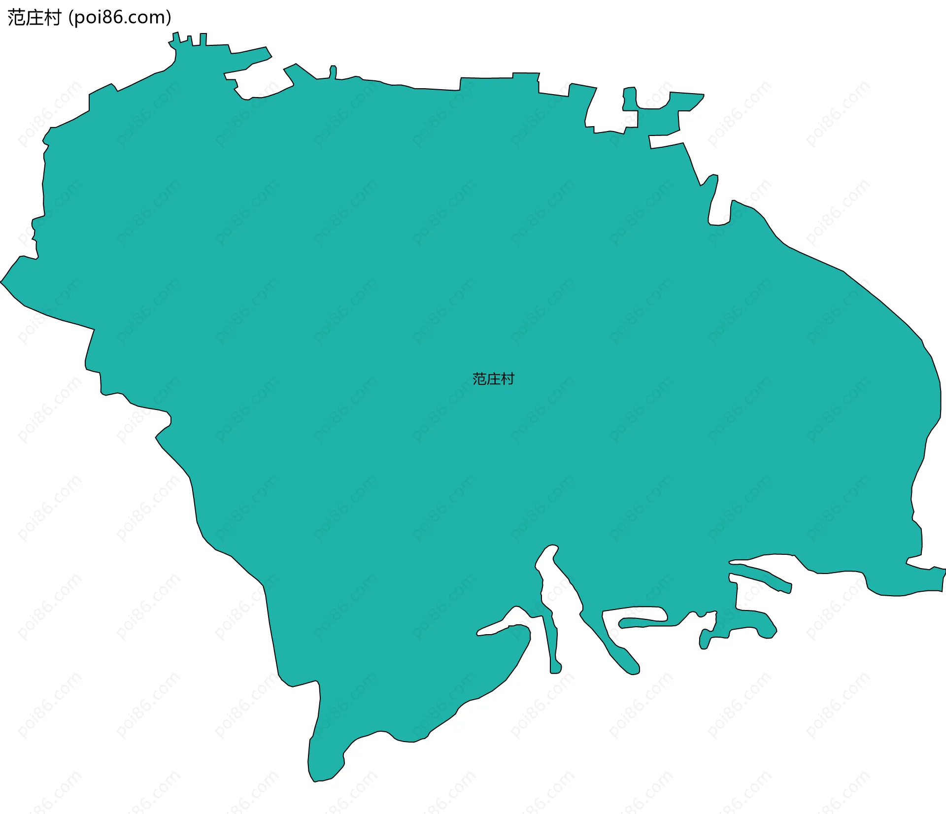 范庄村边界地图