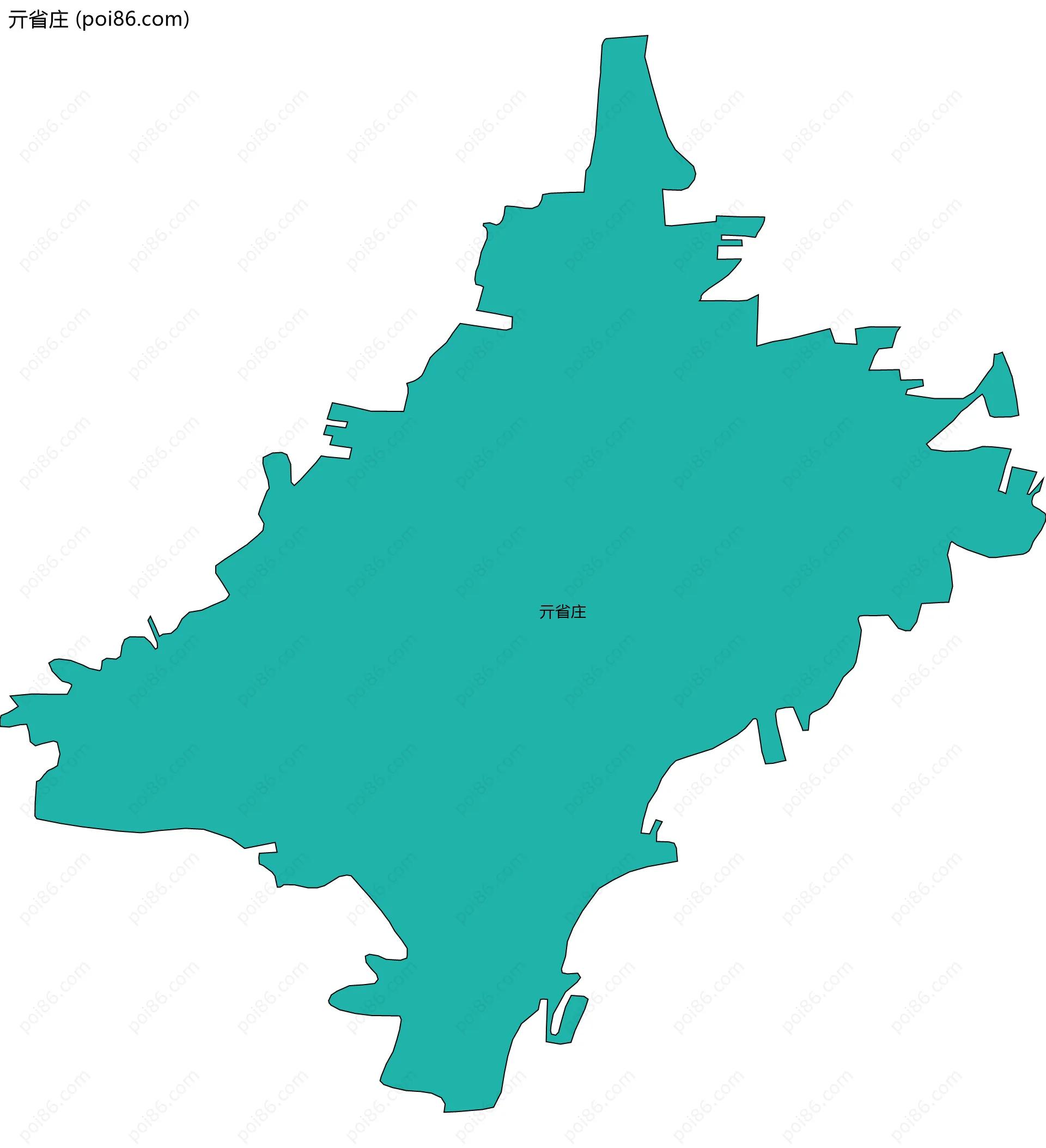 亓省庄边界地图