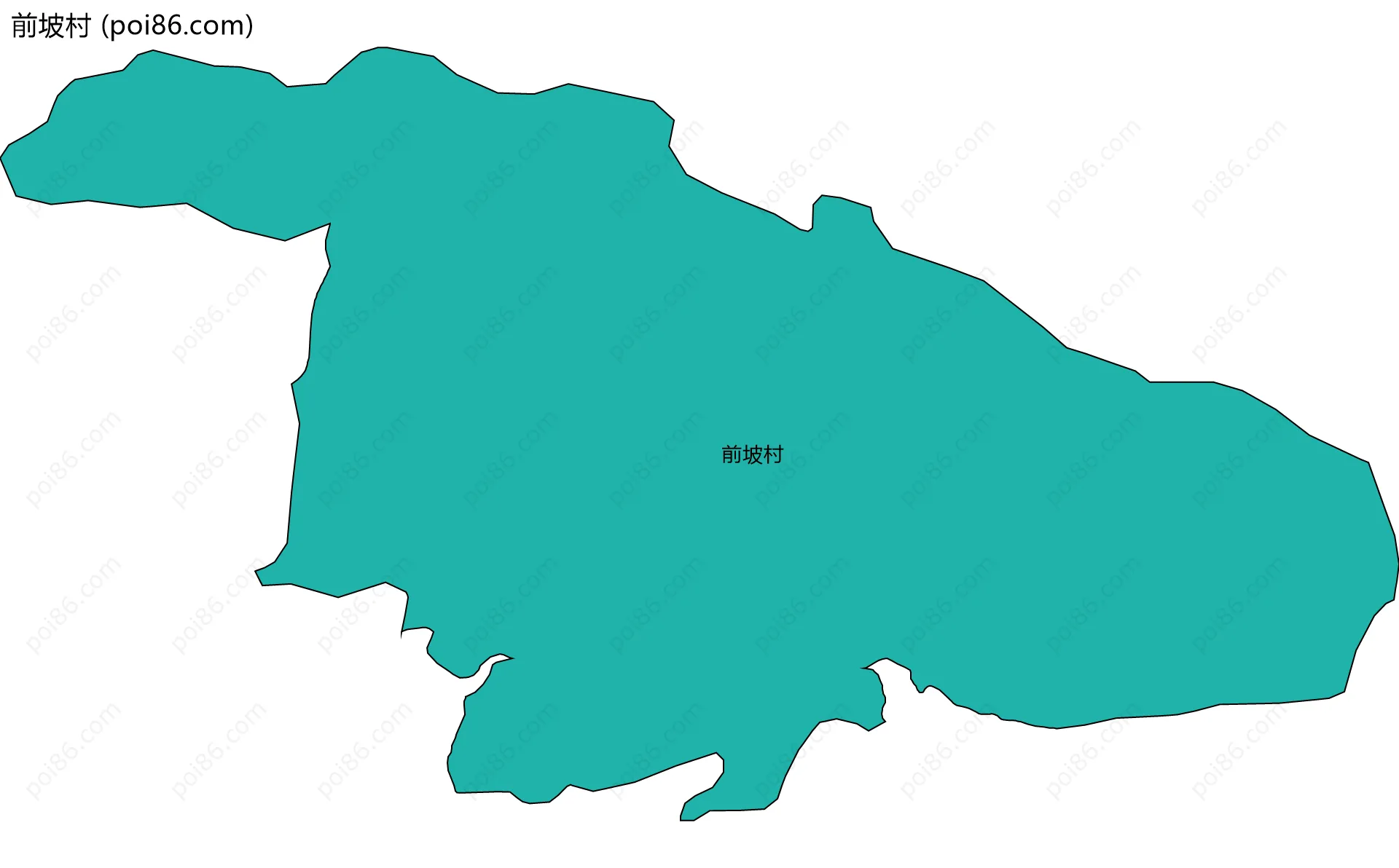 前坡村边界地图