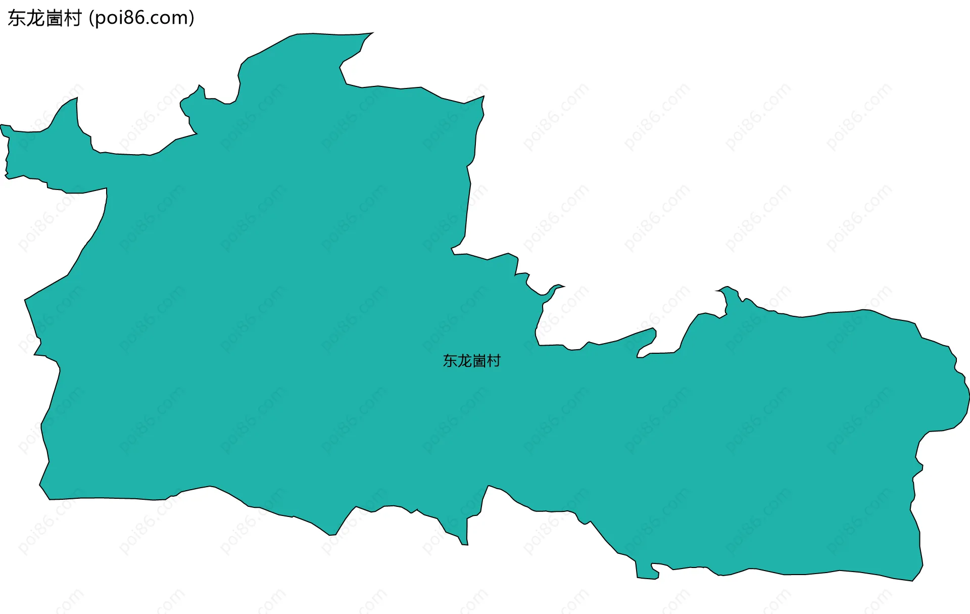 东龙崮村边界地图