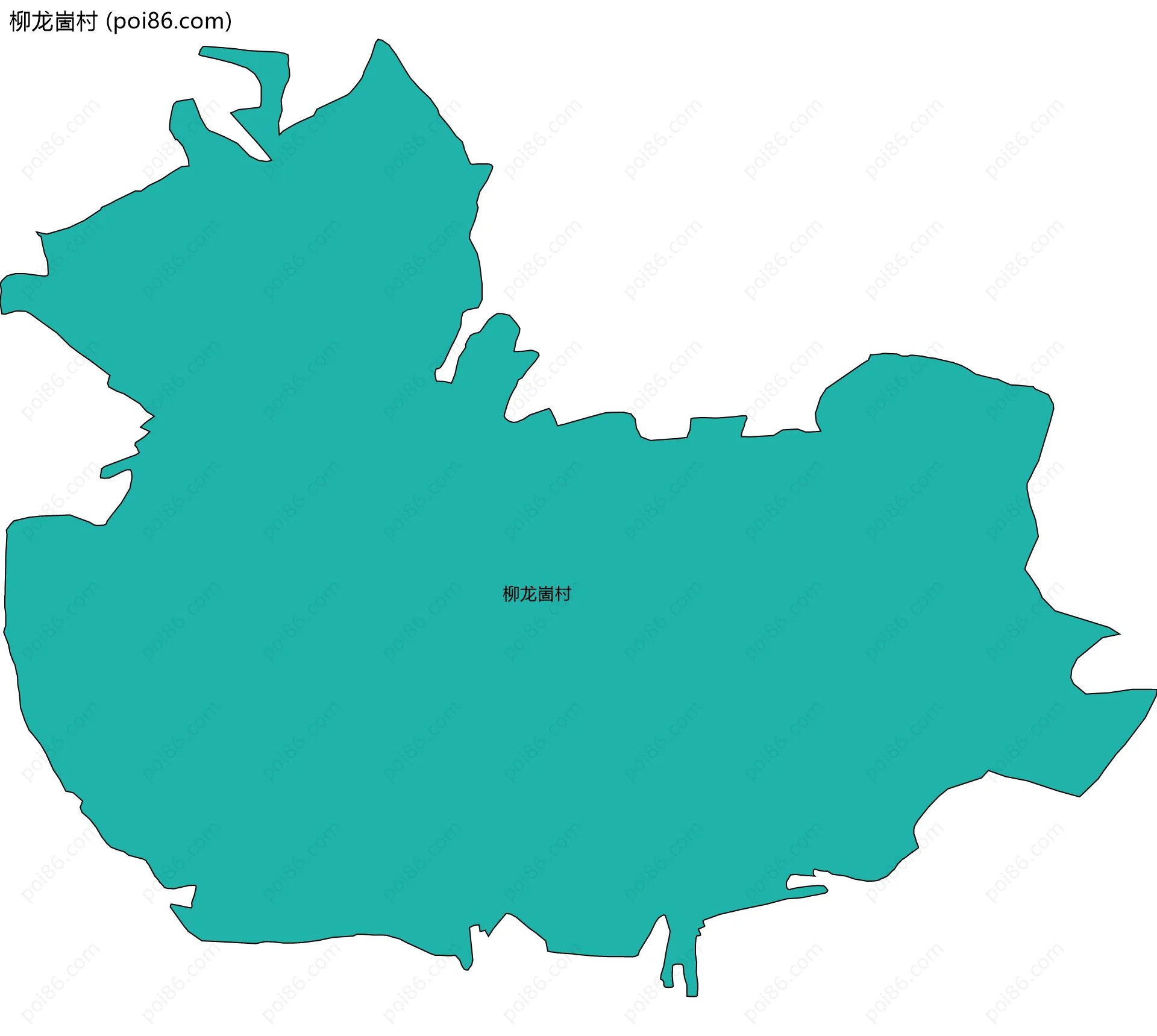 柳龙崮村边界地图