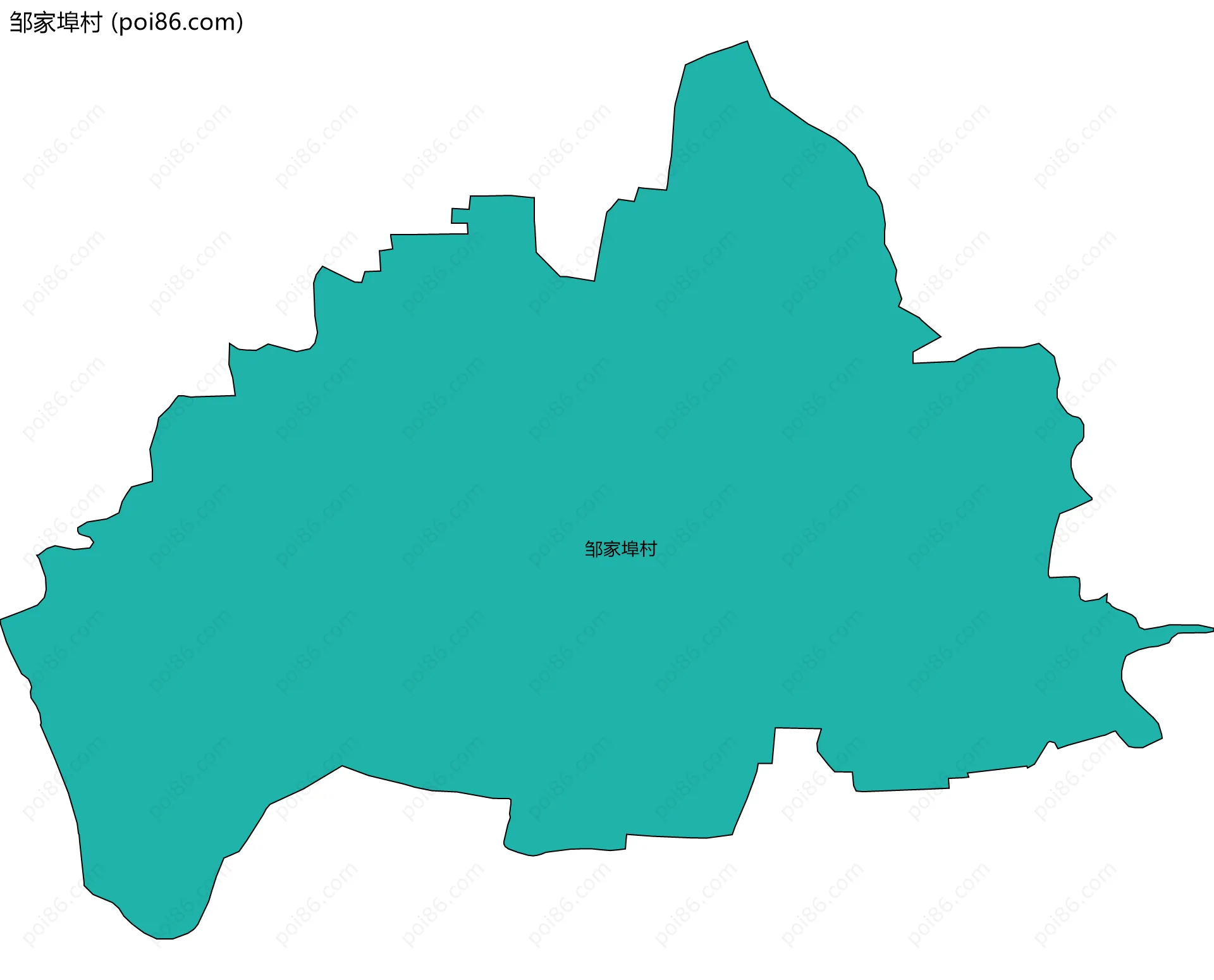 邹家埠村边界地图