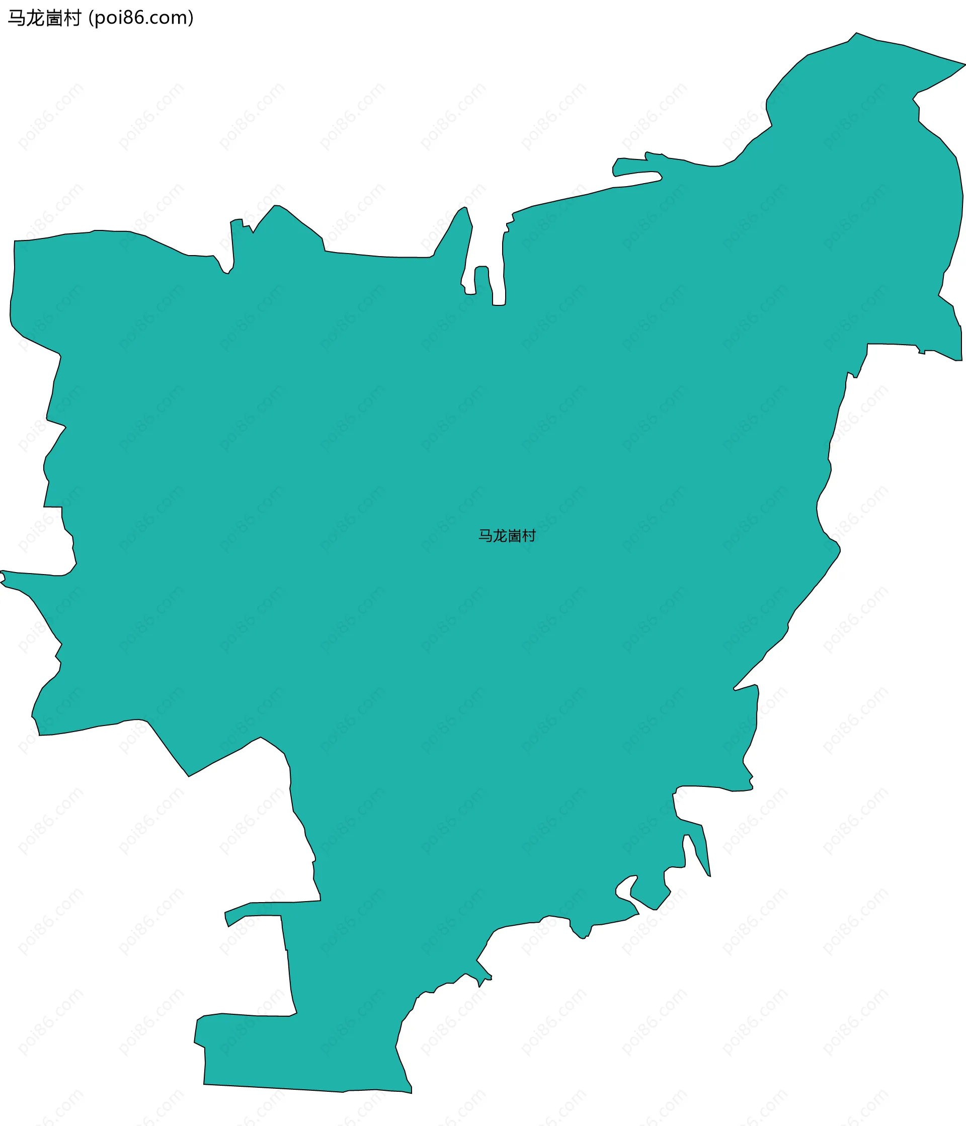 马龙崮村边界地图