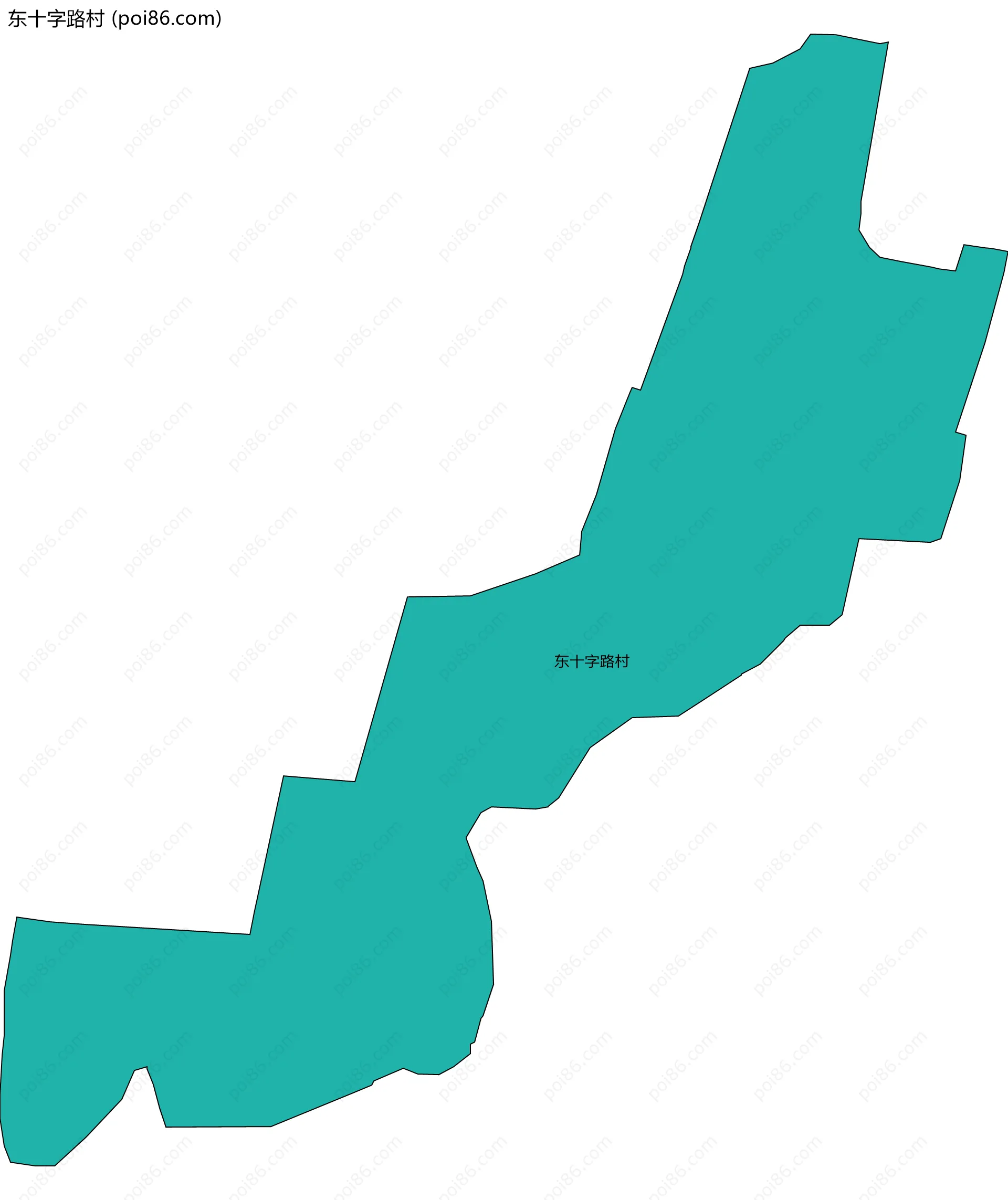 东十字路村边界地图