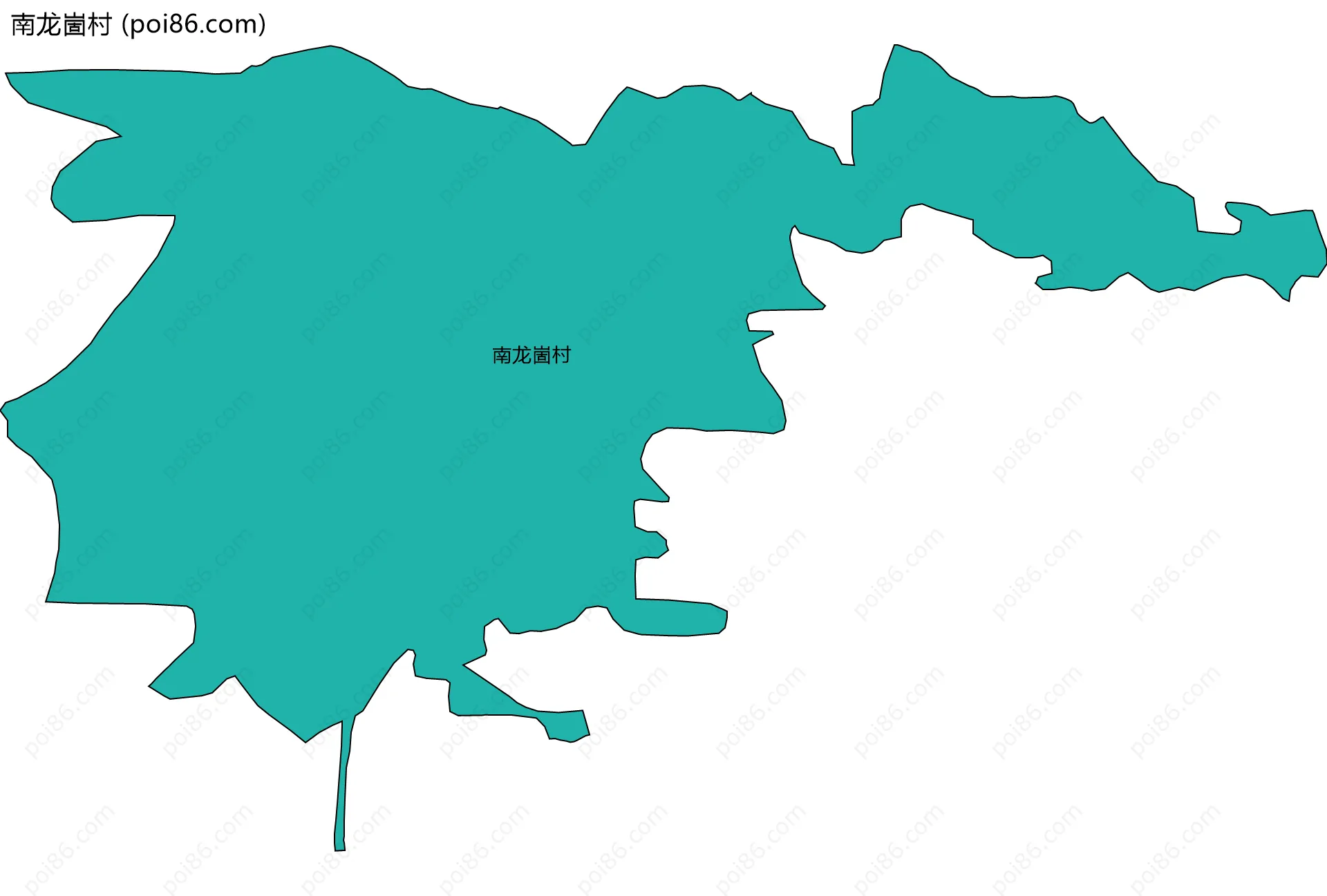 南龙崮村边界地图