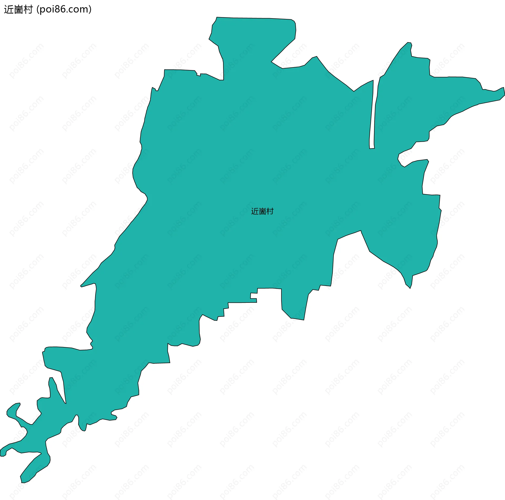 近崮村边界地图